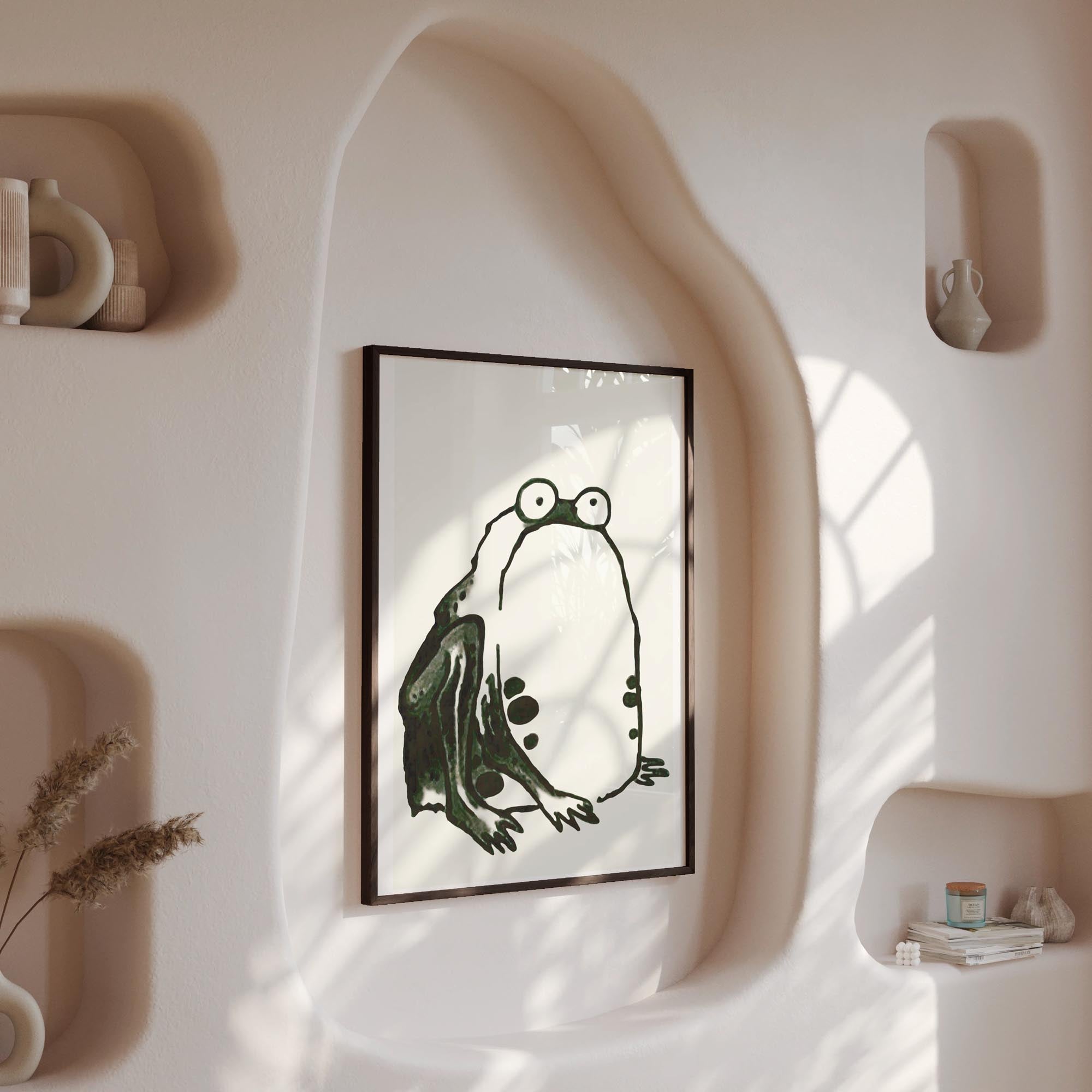 Design concept No. 13 for Itō Jakuchū: Sumo Toad Japanese Wall Art