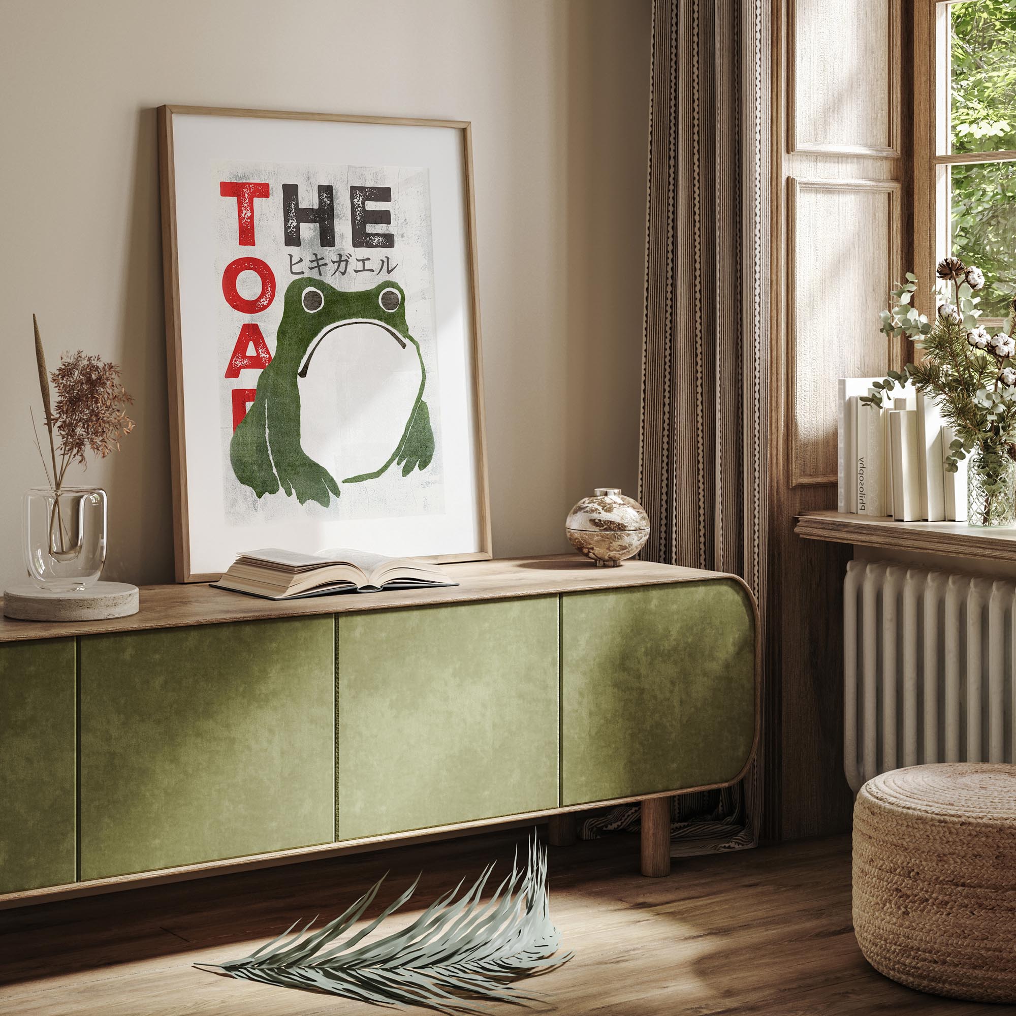 Design concept No. 23 for Matsumoto Hoji: The Toad - Streetart-Style Japanese Wall Art