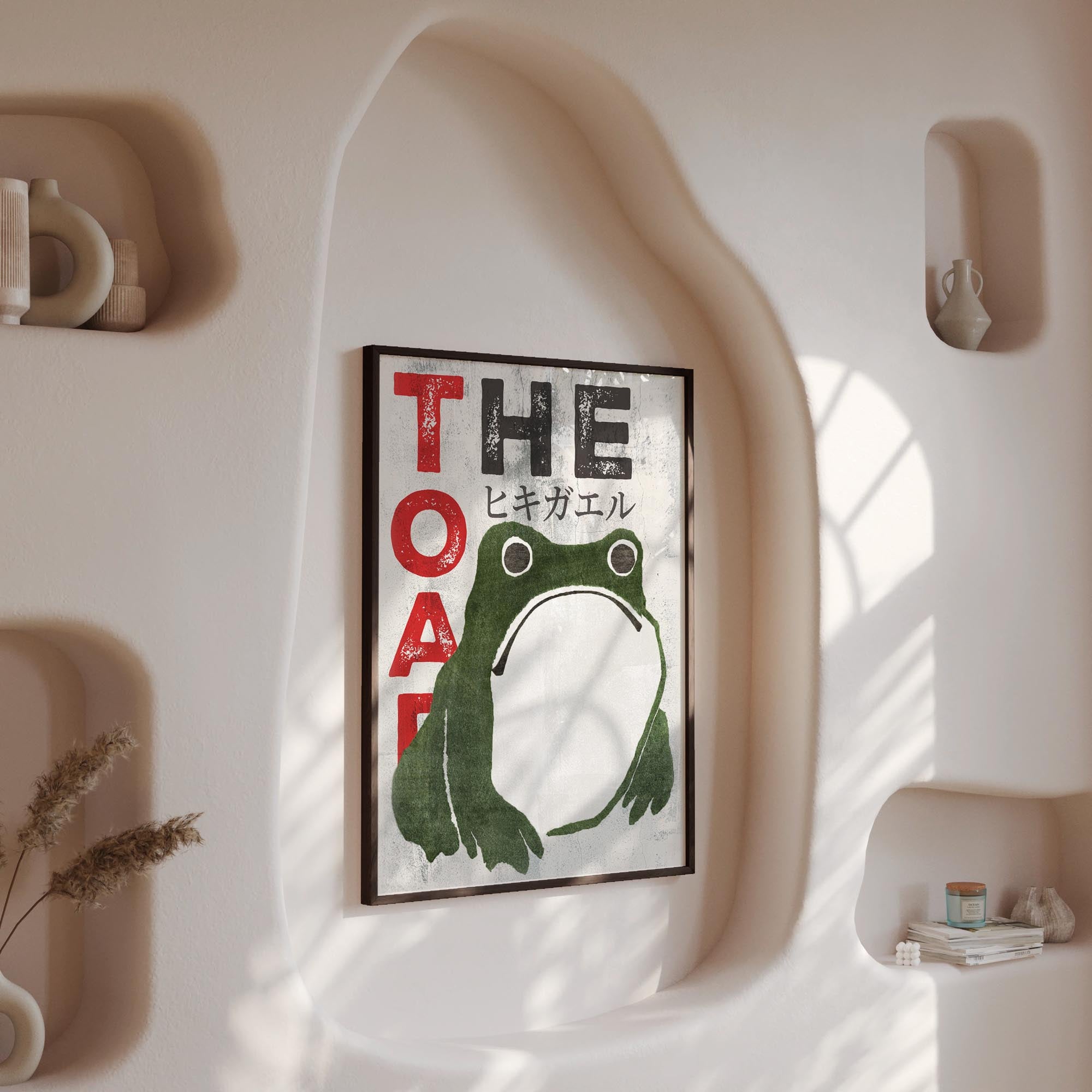 Design concept No. 13 for Matsumoto Hoji: The Toad - Streetart-Style Japanese Wall Art