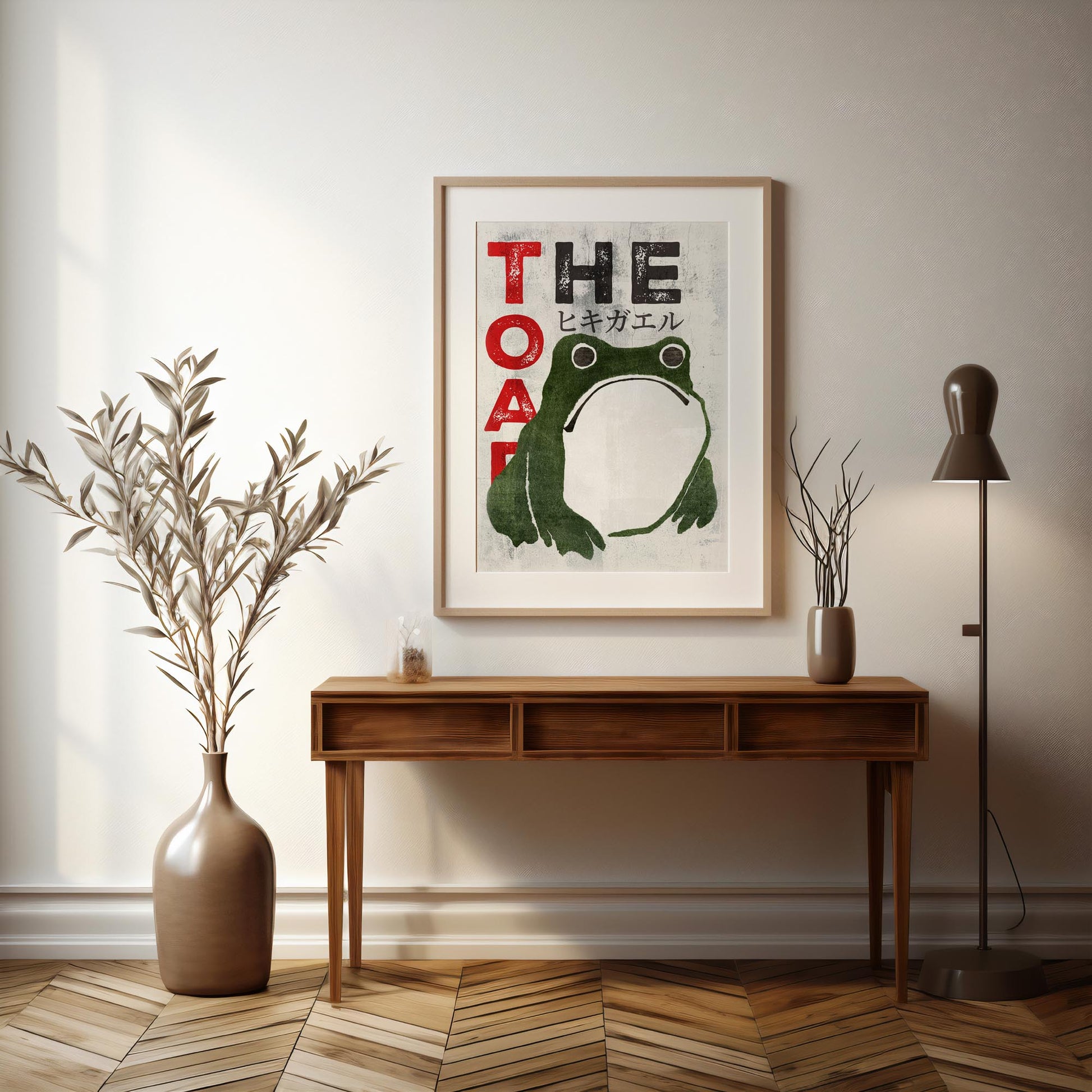 Design concept No. 37 for Matsumoto Hoji: The Toad - Streetart-Style Japanese Wall Art