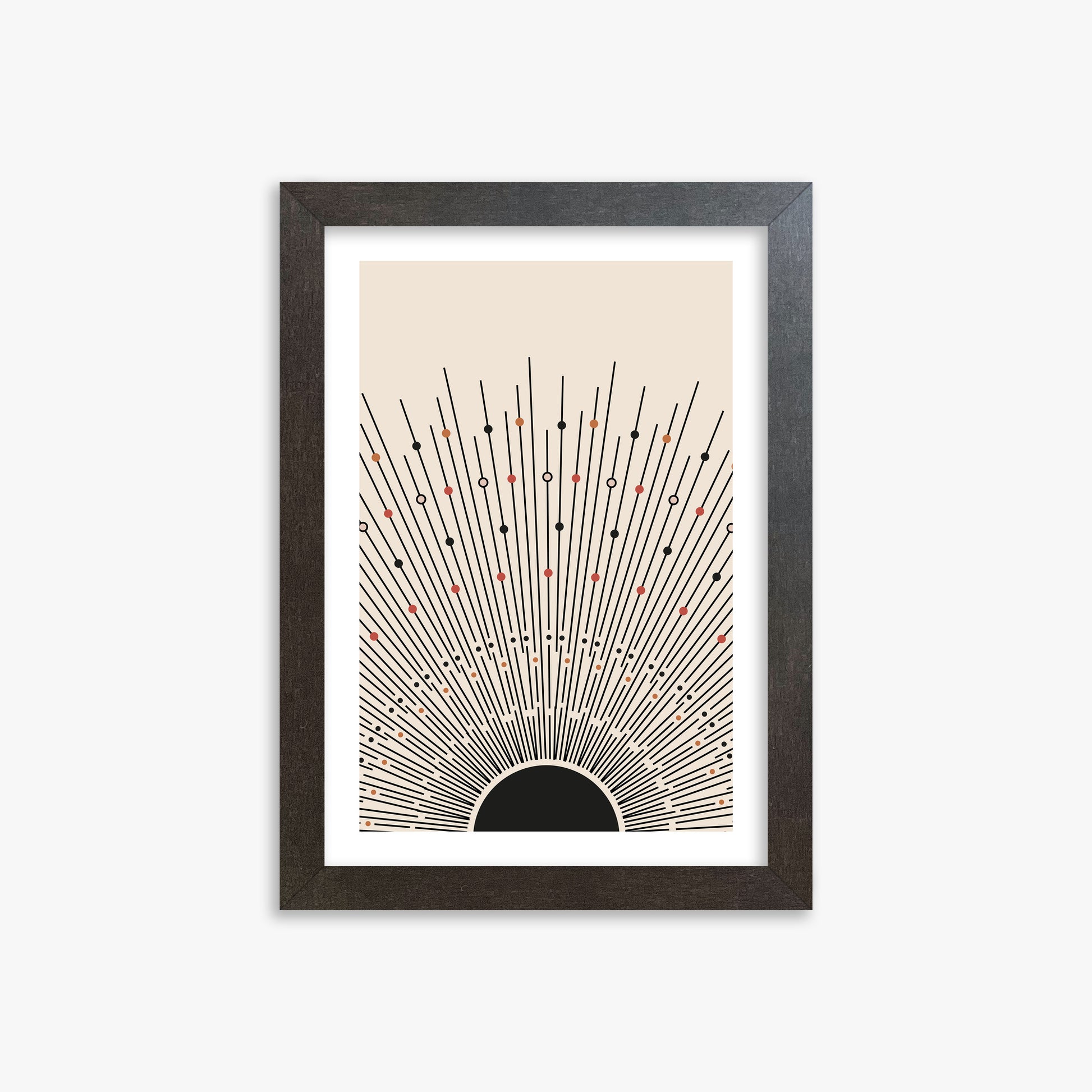 Cosmic Radiance, 21x30cm Framed Art Reproduction With Espresso Frame