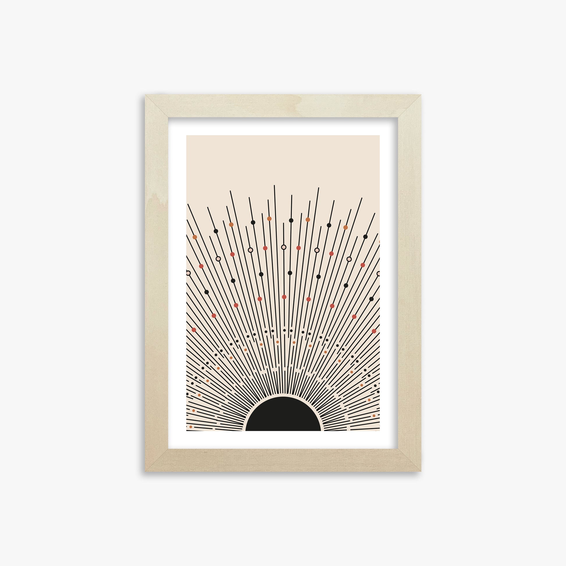 Cosmic Radiance, 21x30cm Framed Art Reproduction With Lime Wood Frame
