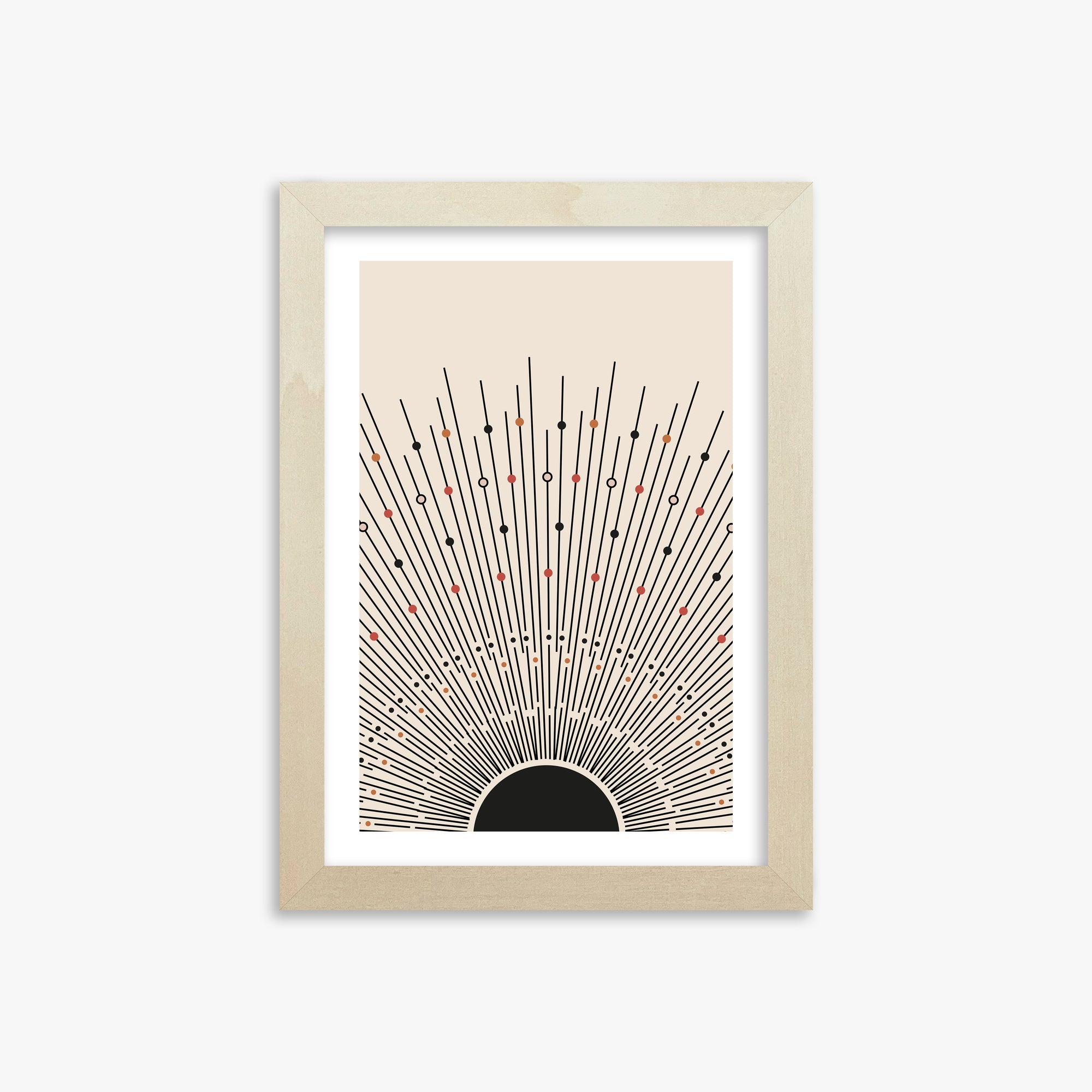 Cosmic Radiance, 21x30cm Framed Art Reproduction With Lime Wood Frame