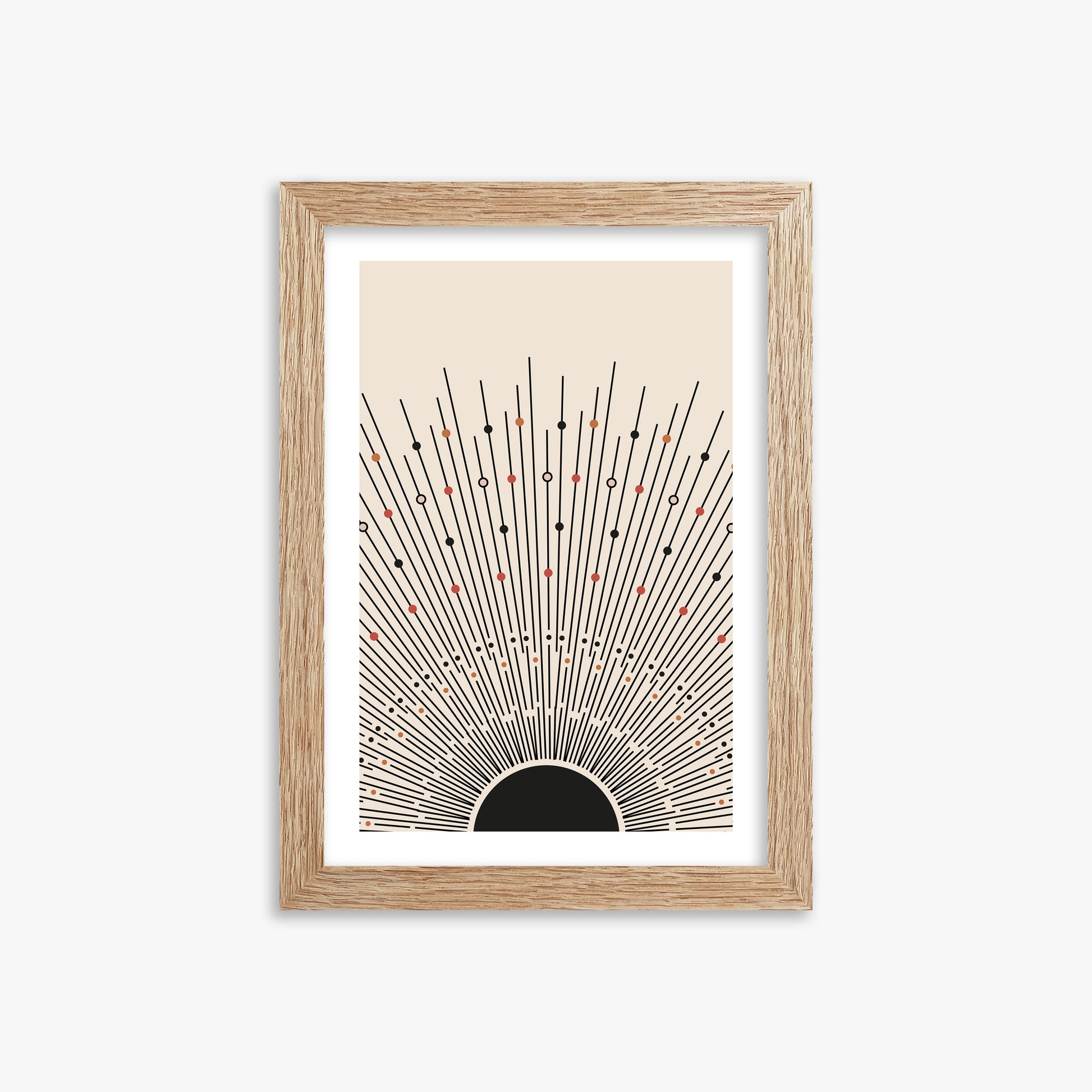 Cosmic Radiance, 21x30cm Framed Art Reproduction With Raw Oak Frame