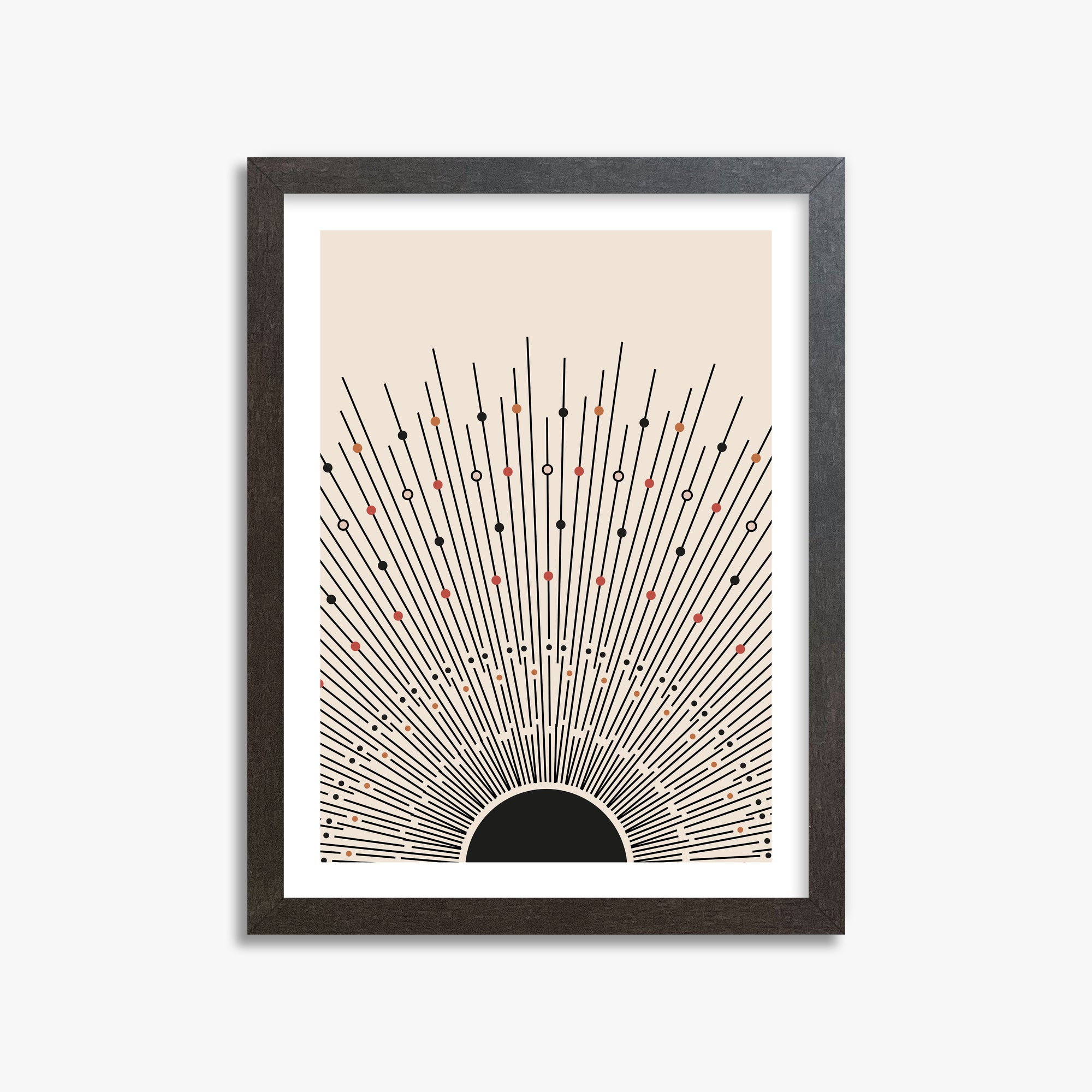 Cosmic Radiance, 30x40cm Framed Art Reproduction With Espresso Frame