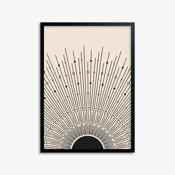 Cosmic Radiance, 50x70cm Framed Poster With Black Frame