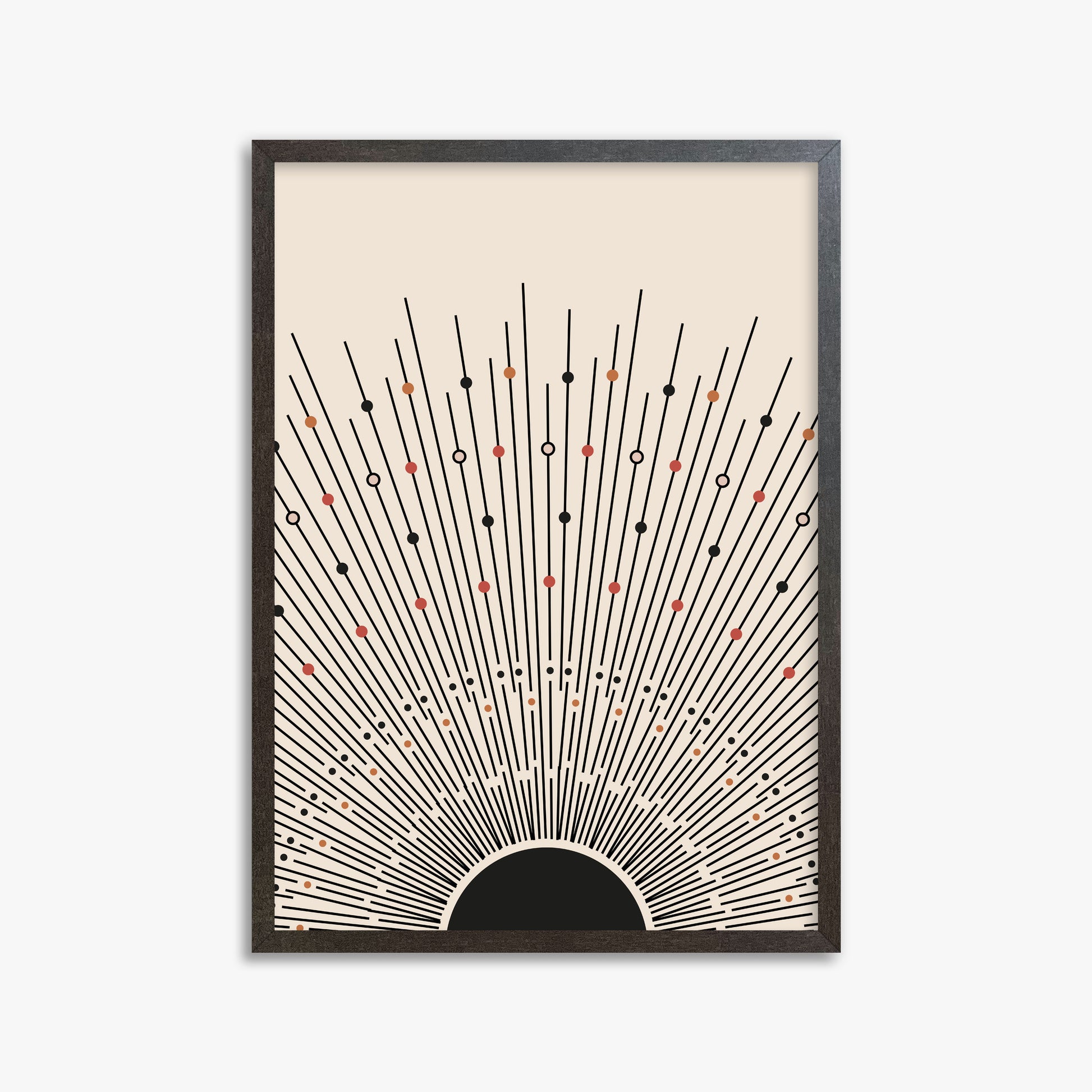 Cosmic Radiance, 50x70cm Framed Art Reproduction With Espresso Frame