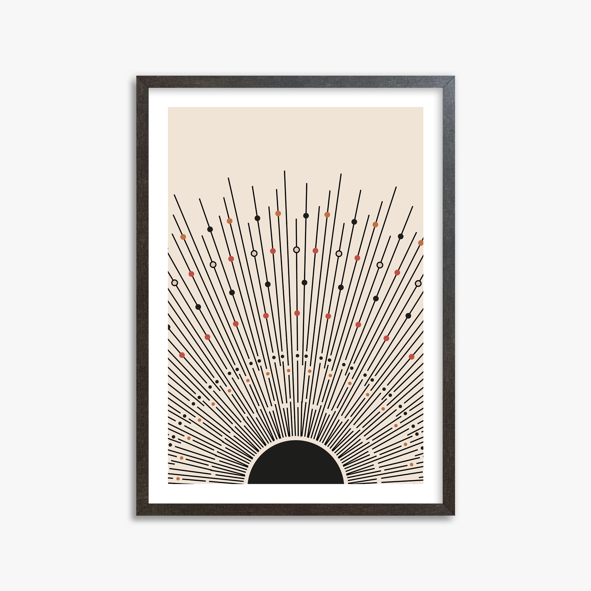 Cosmic Radiance, 50x70cm Framed Art Reproduction With Espresso Frame