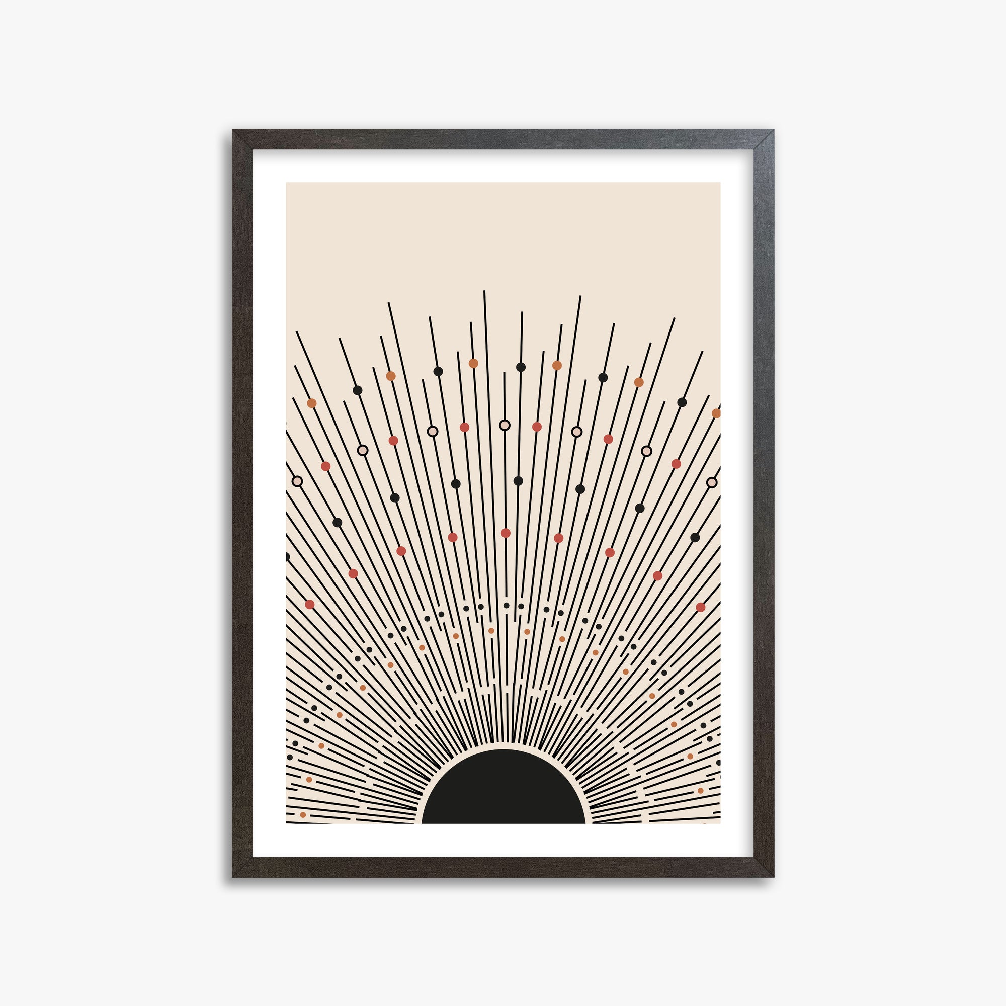 Cosmic Radiance, 50x70cm Framed Art Reproduction With Espresso Frame