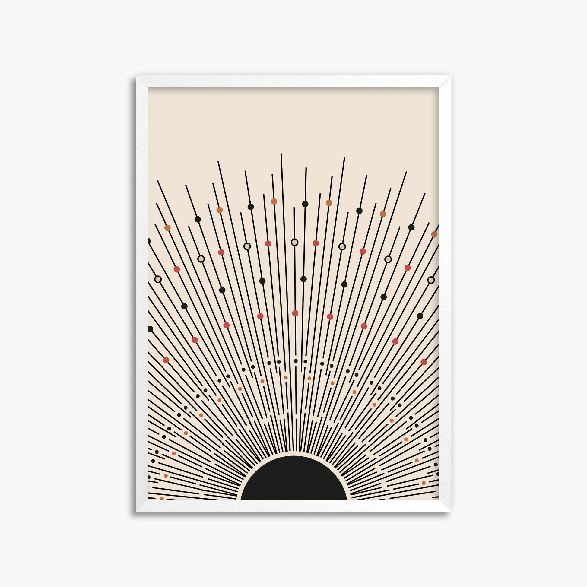 Cosmic Radiance, 50x70cm Framed Poster With White Frame