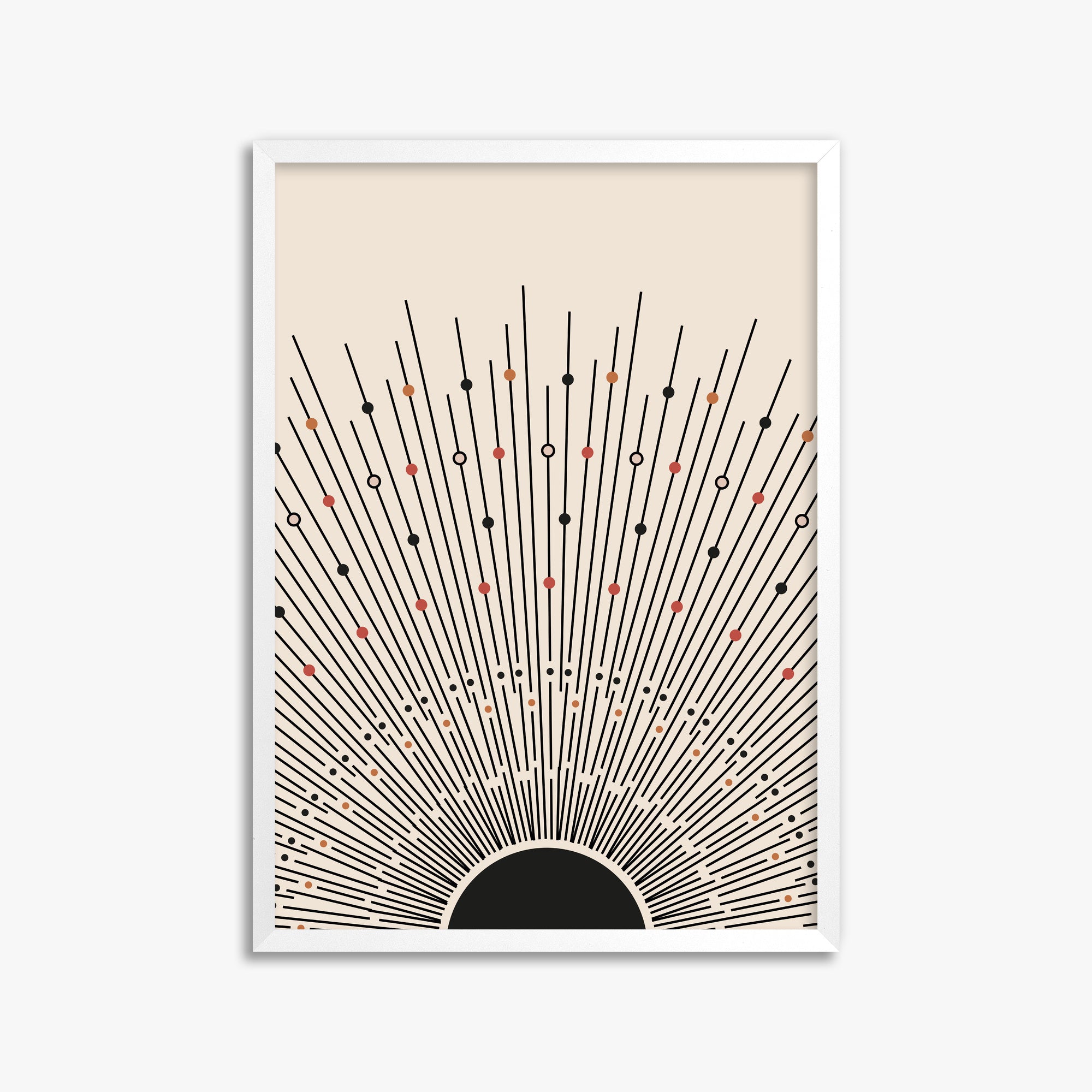 Cosmic Radiance, 50x70cm Framed Poster With White Frame
