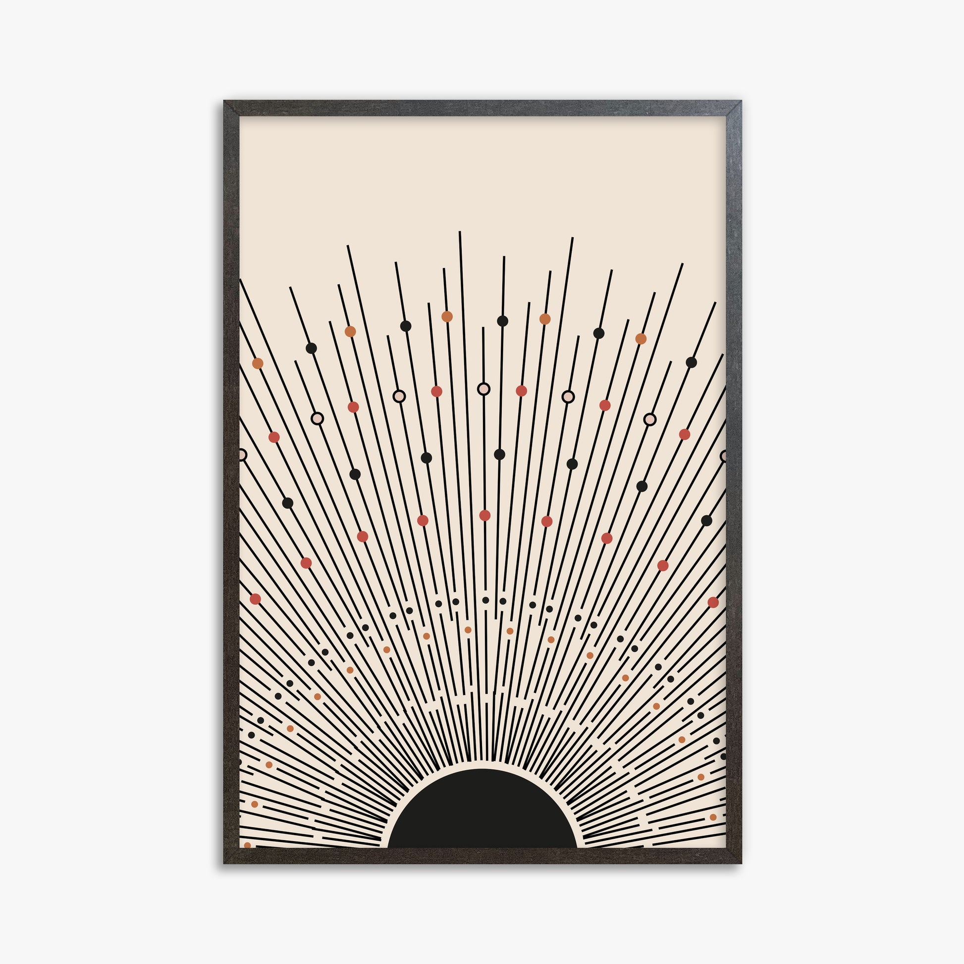 Cosmic Radiance, 61x91cm Framed Art Reproduction With Espresso Frame