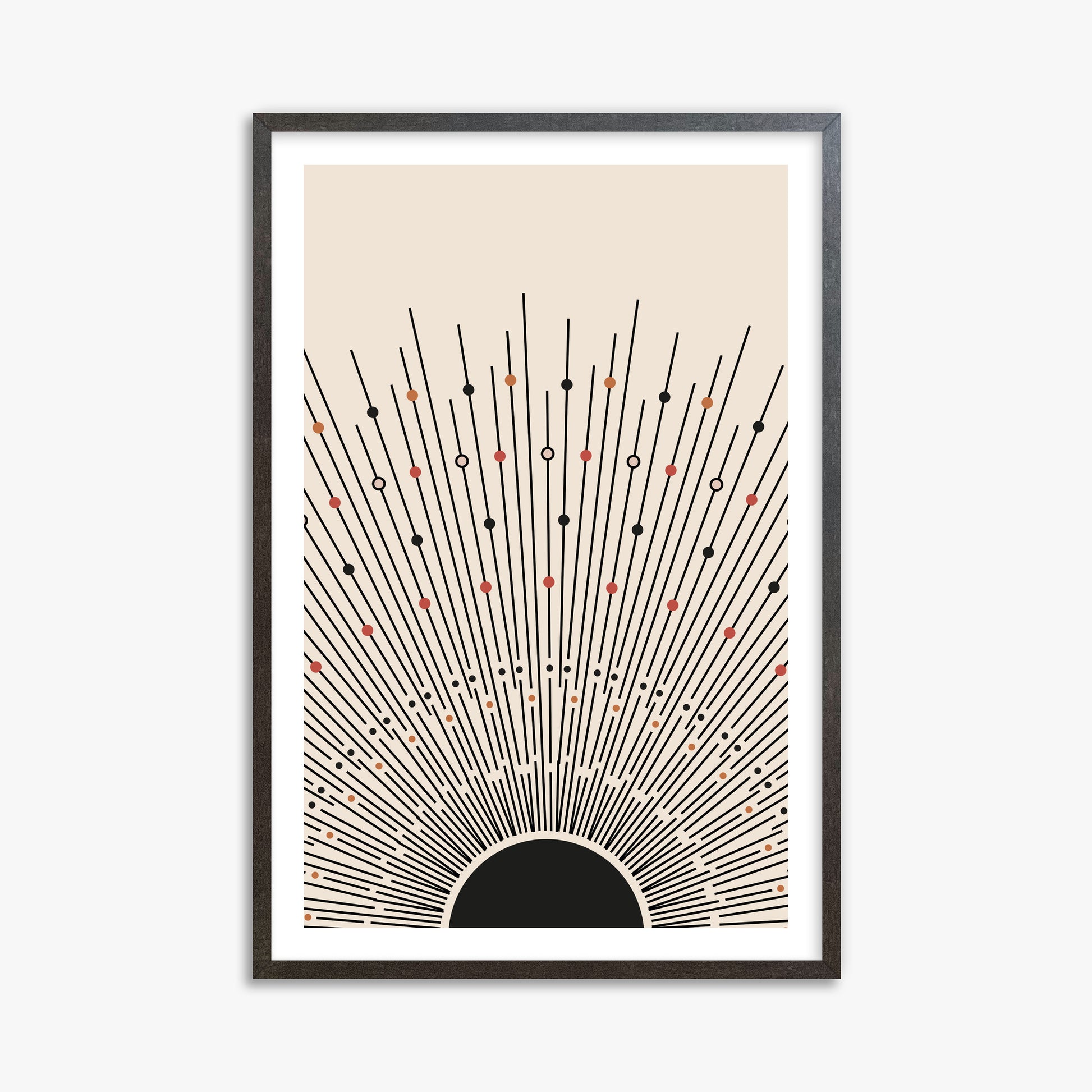 Cosmic Radiance, 61x91cm Framed Art Reproduction With Espresso Frame