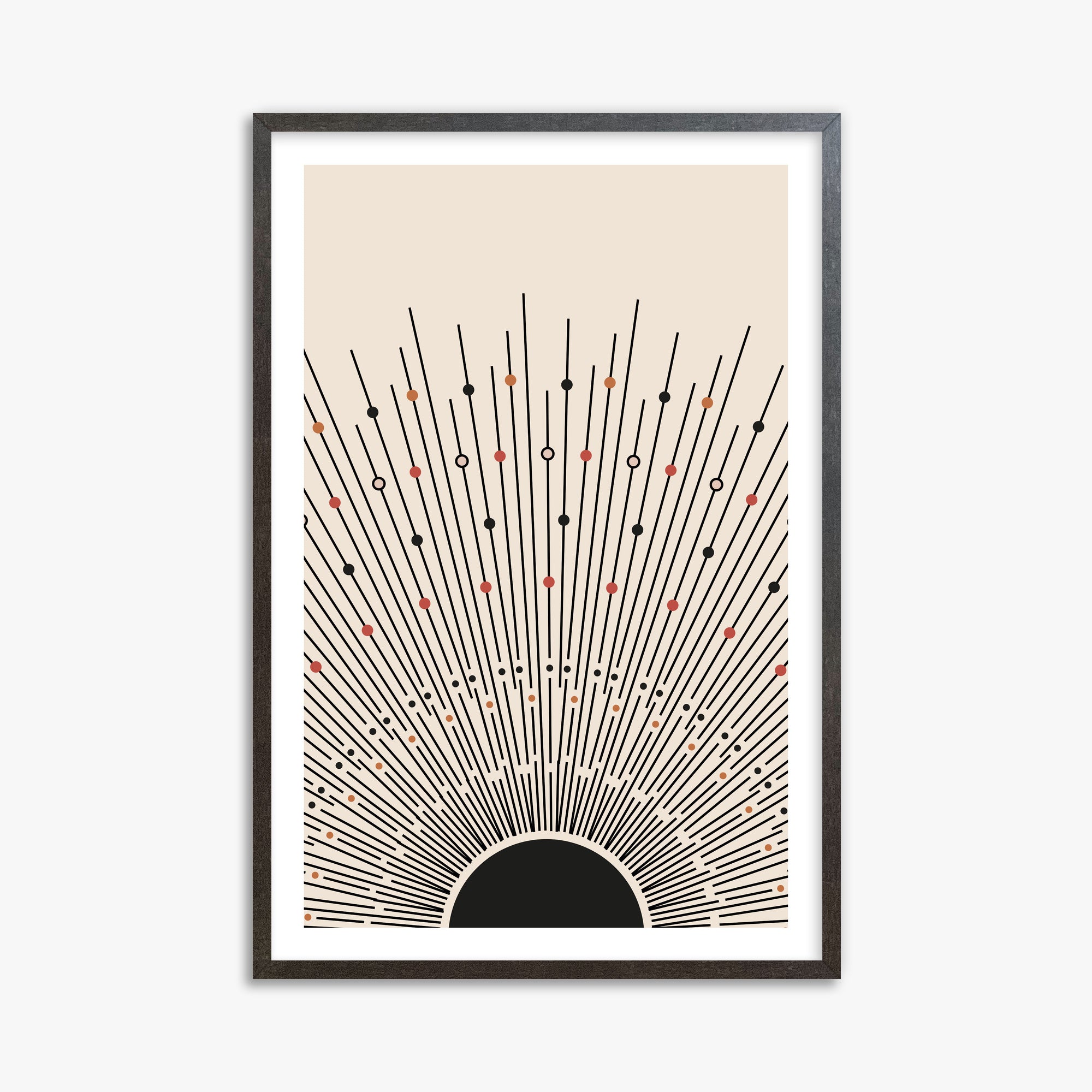 Cosmic Radiance, 61x91cm Framed Art Reproduction With Espresso Frame
