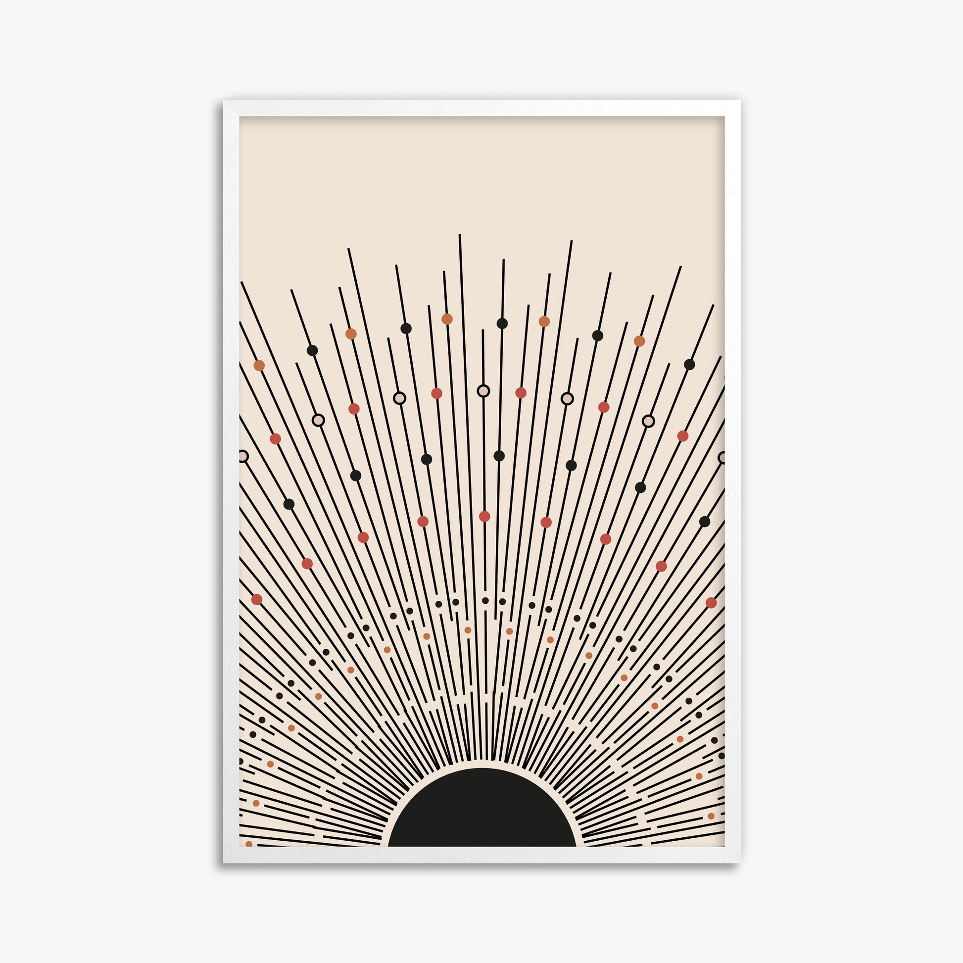Cosmic Radiance, 61x91cm Framed Poster With White Frame