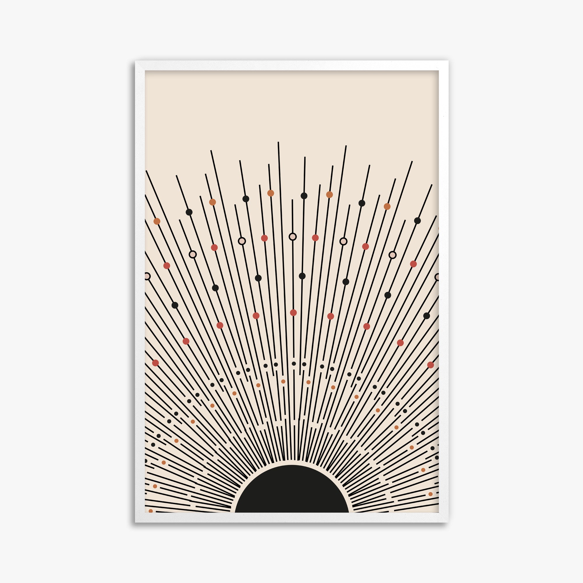 Cosmic Radiance, 61x91cm Framed Poster With White Frame
