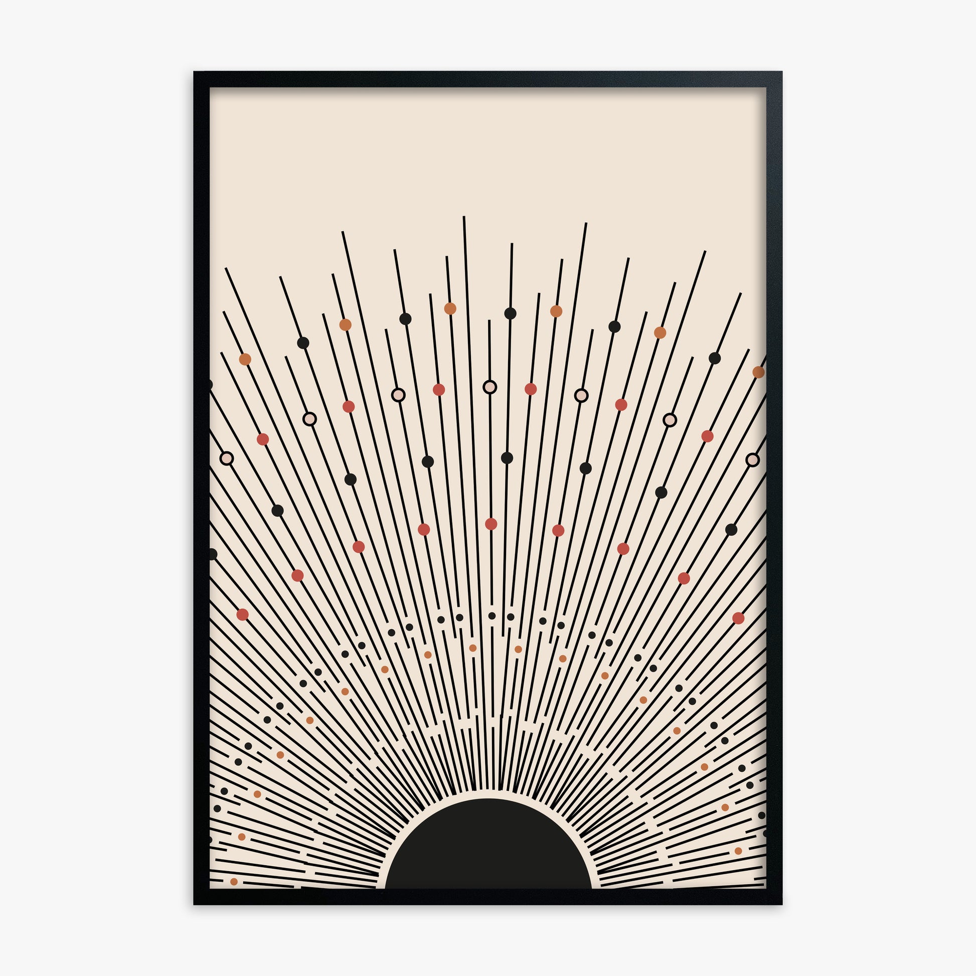 Cosmic Radiance, Black Framed Poster With Black Frame