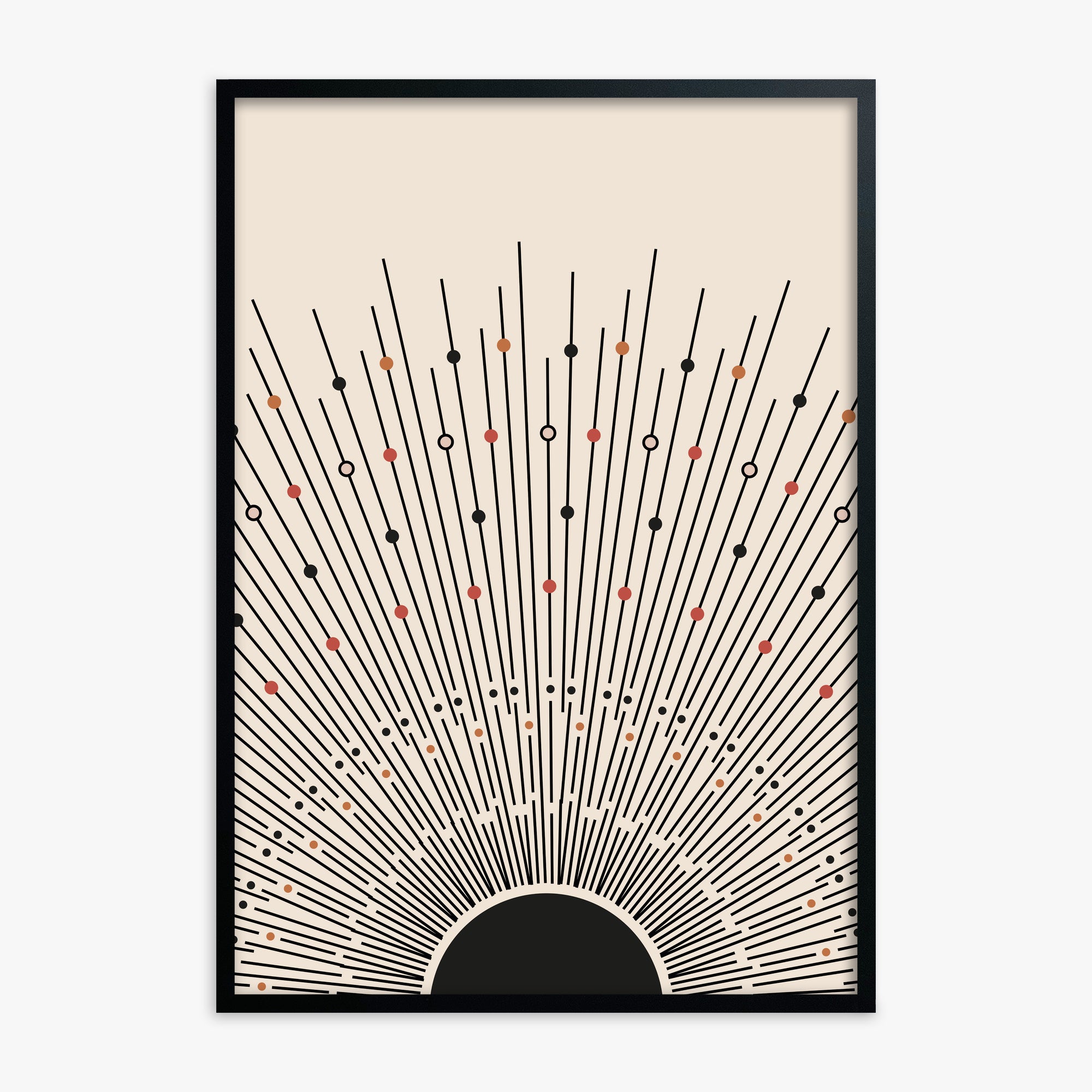 Cosmic Radiance, Black Framed Poster With Black Frame