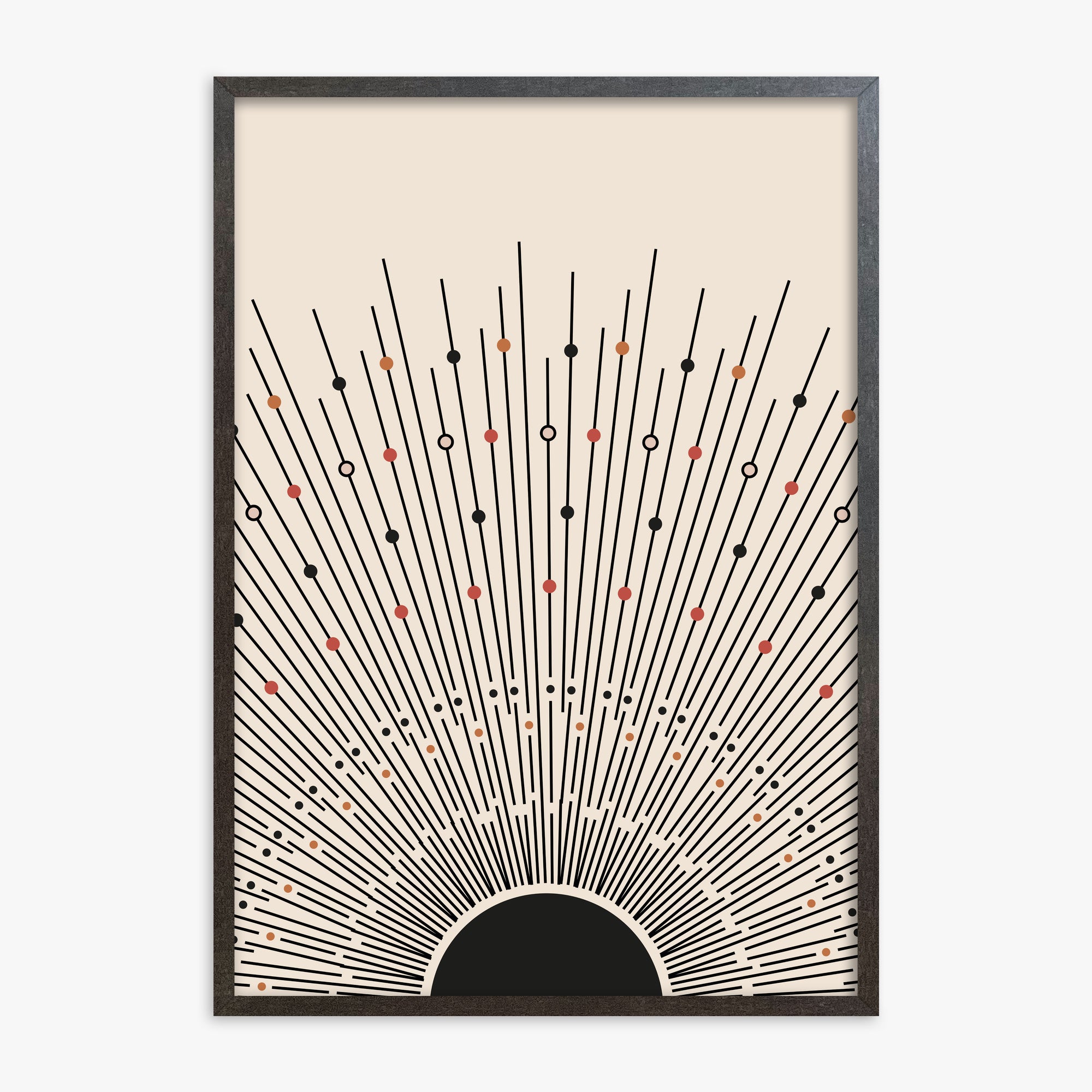 Cosmic Radiance, 70x100cm Framed Art Reproduction With Espresso Frame