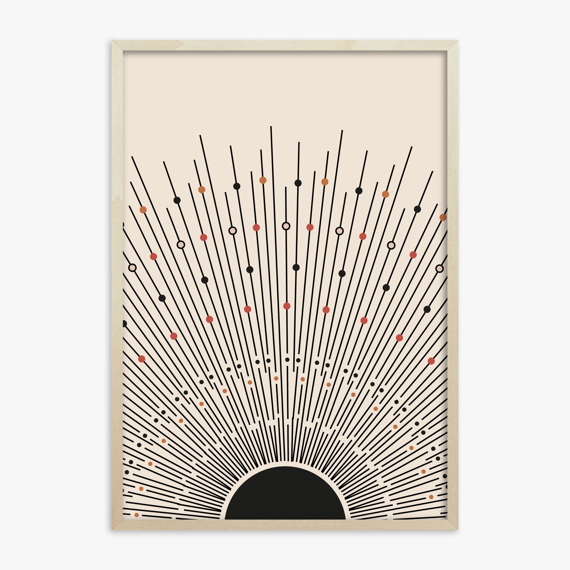 Cosmic Radiance, 70x100cm Framed Art Reproduction With Lime Wood Frame