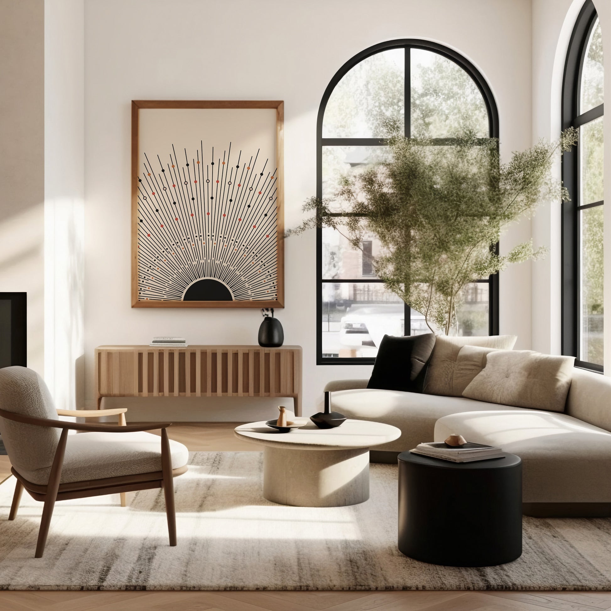 Design Concept No. 40 for Cosmic Radiance Modern Poster Art
