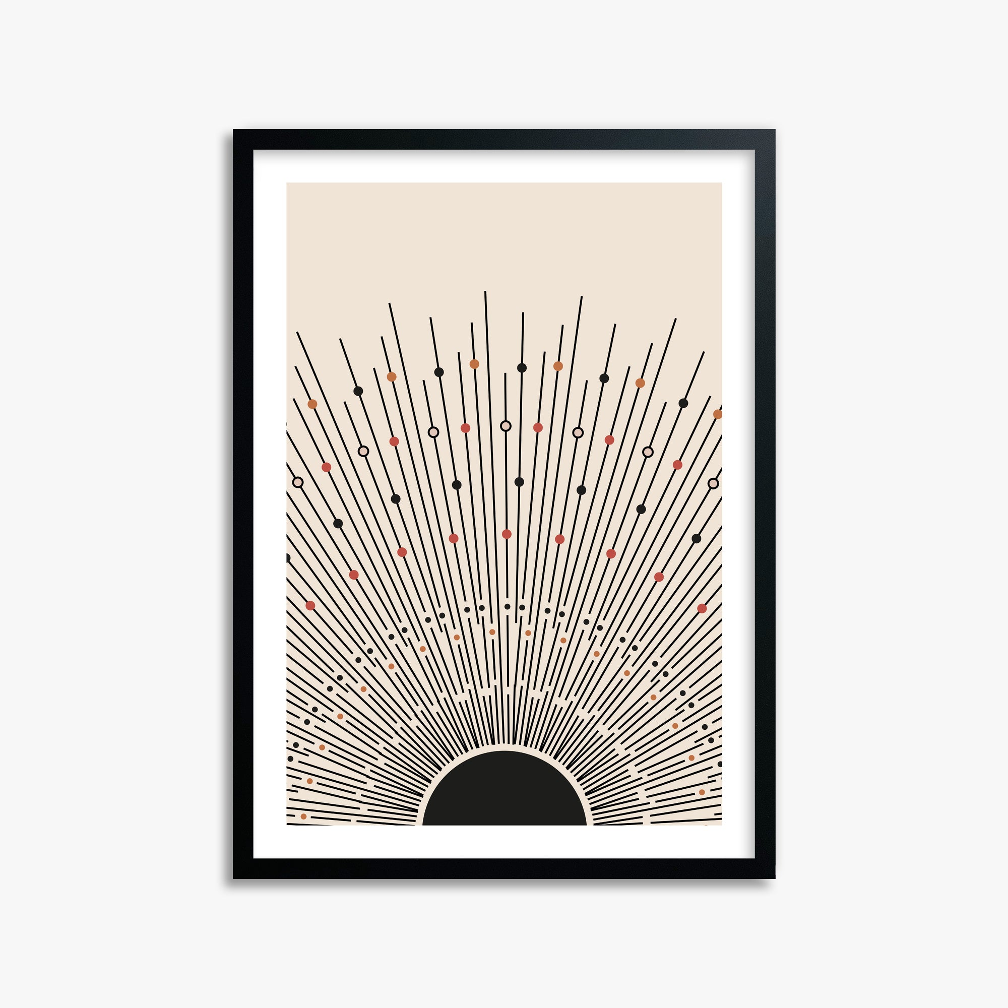 Cosmic Radiance, 50x70cm Black Framed Art Reproduction