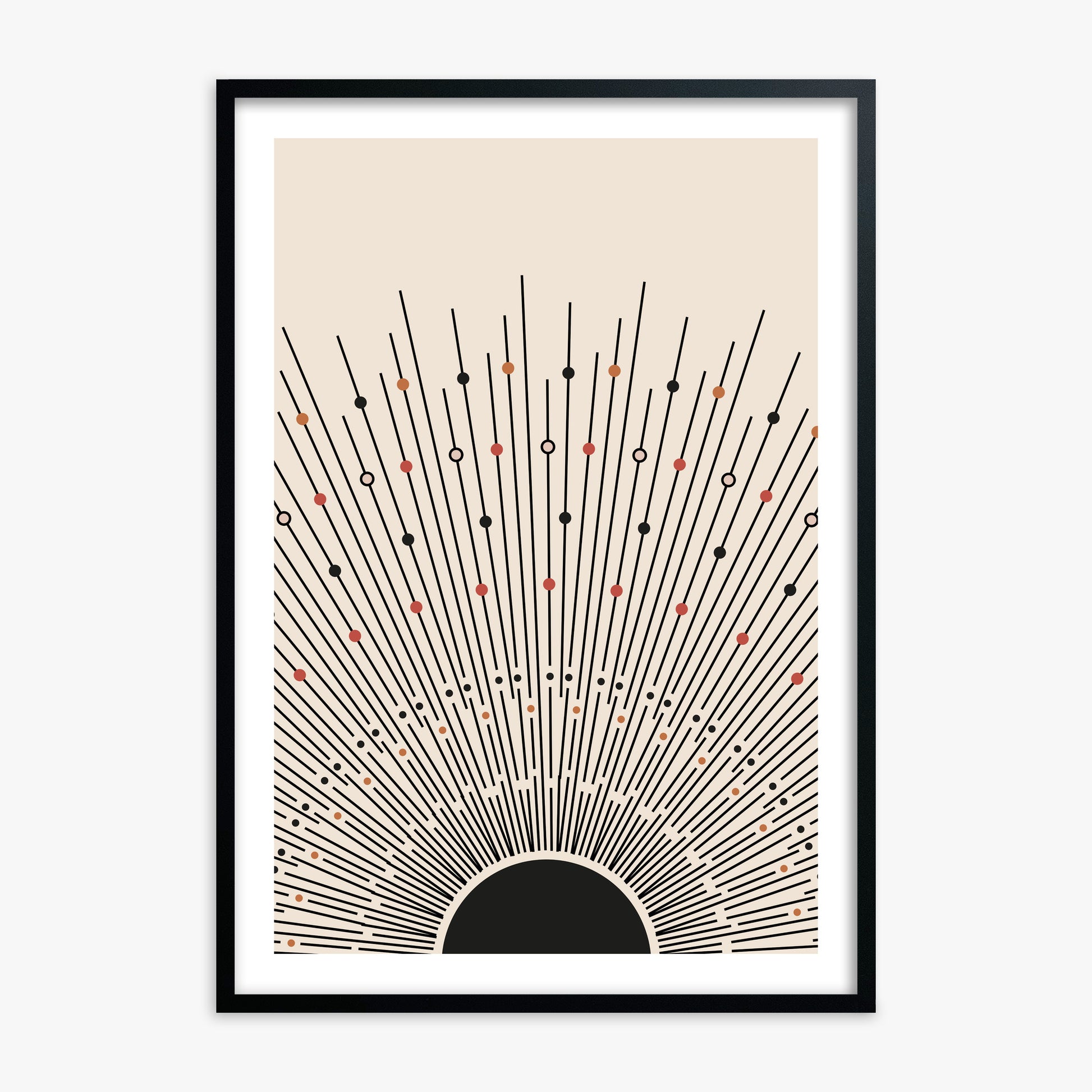 Cosmic Radiance, 70x100cm Black Framed Art Reproduction