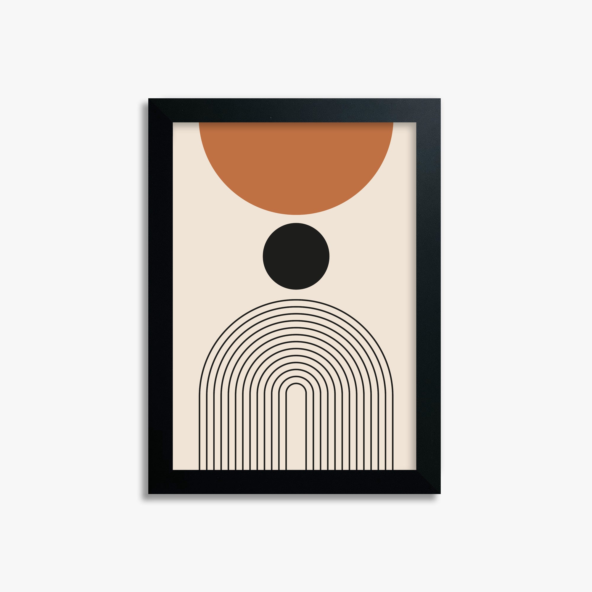 Descending Eclipse, 21x30cm Framed Poster With Black Frame