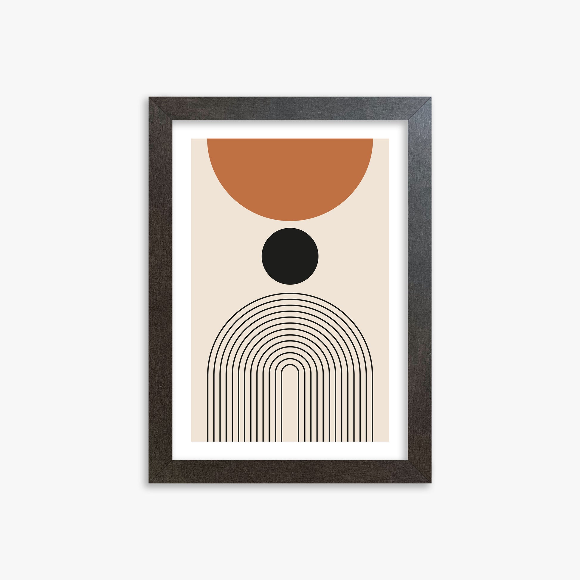 Descending Eclipse, 21x30cm Framed Art Reproduction With Espresso Frame