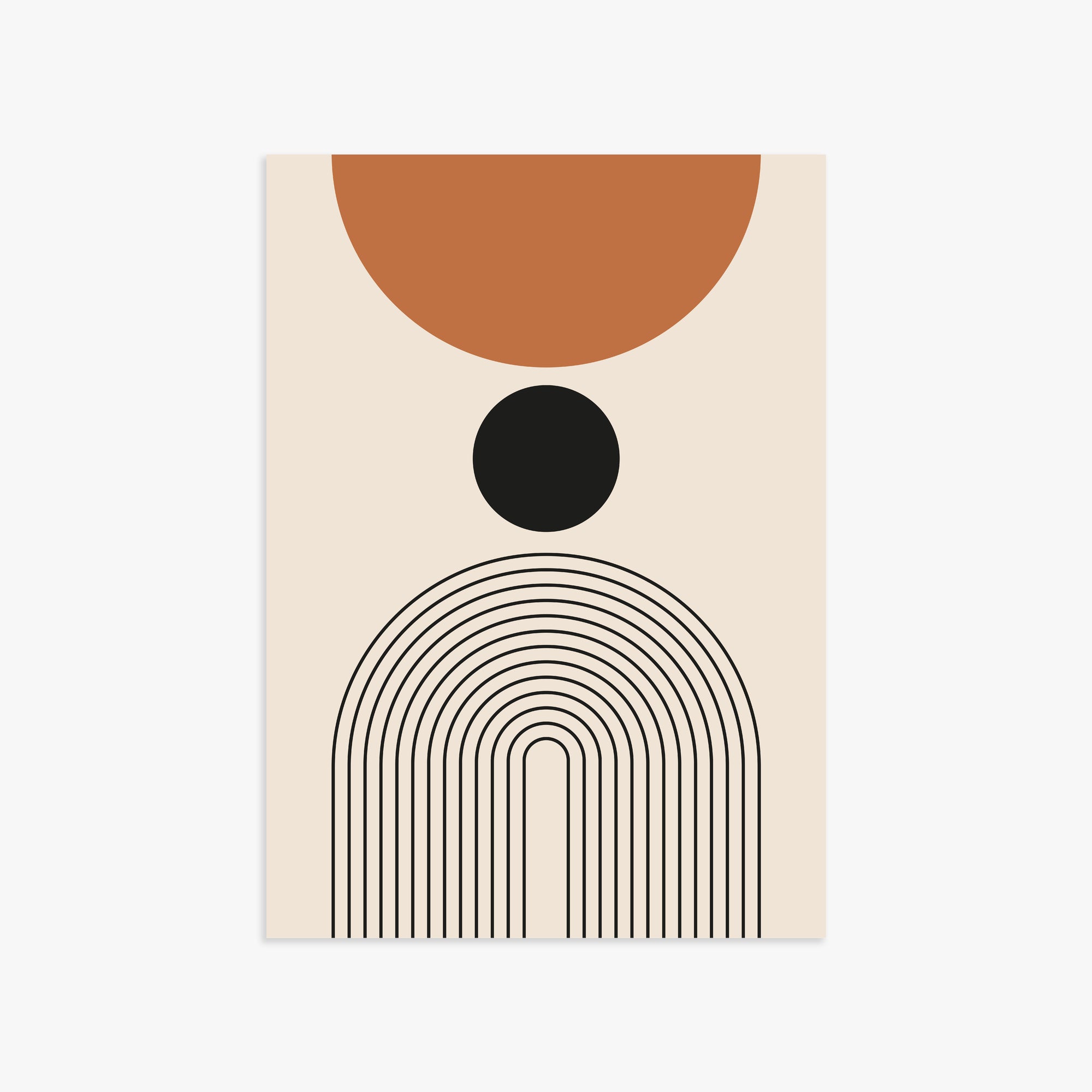 Descending Eclipse, 50x70cm Poster Unframed