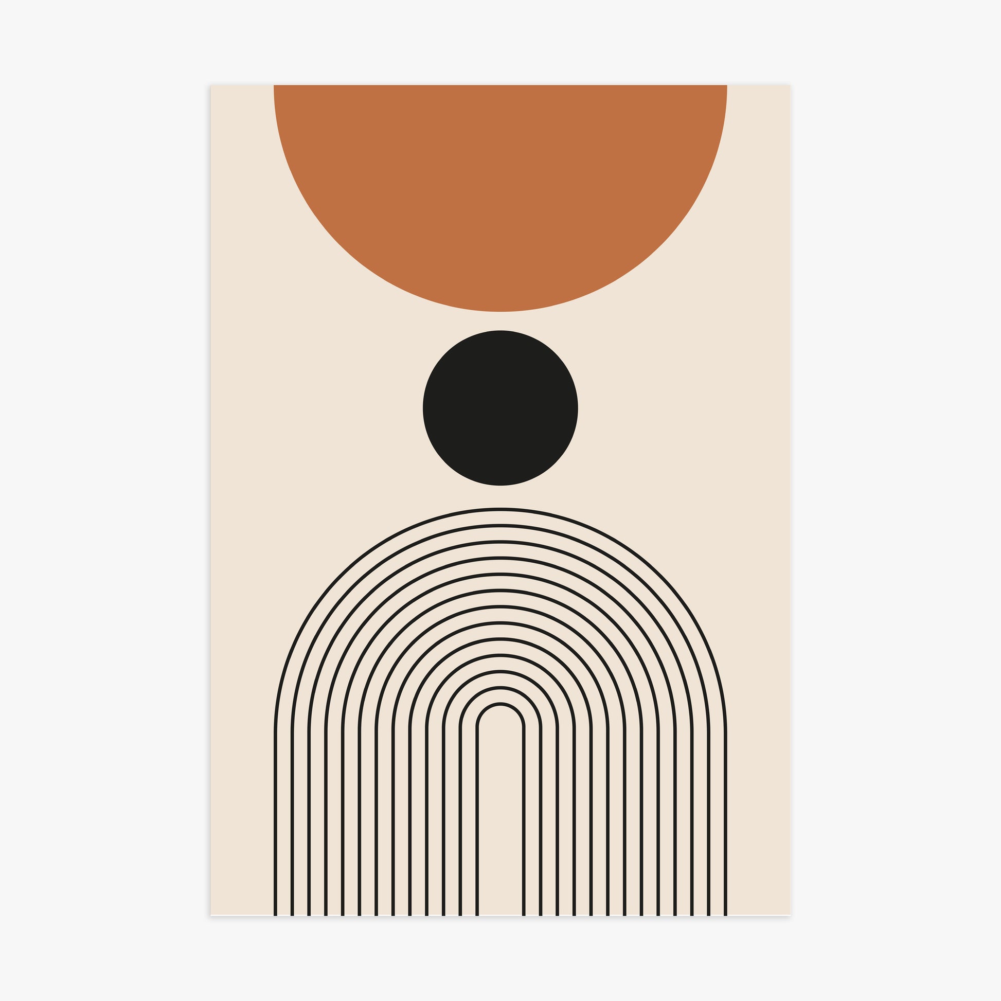 Descending Eclipse, 70x100cm Poster Unframed
