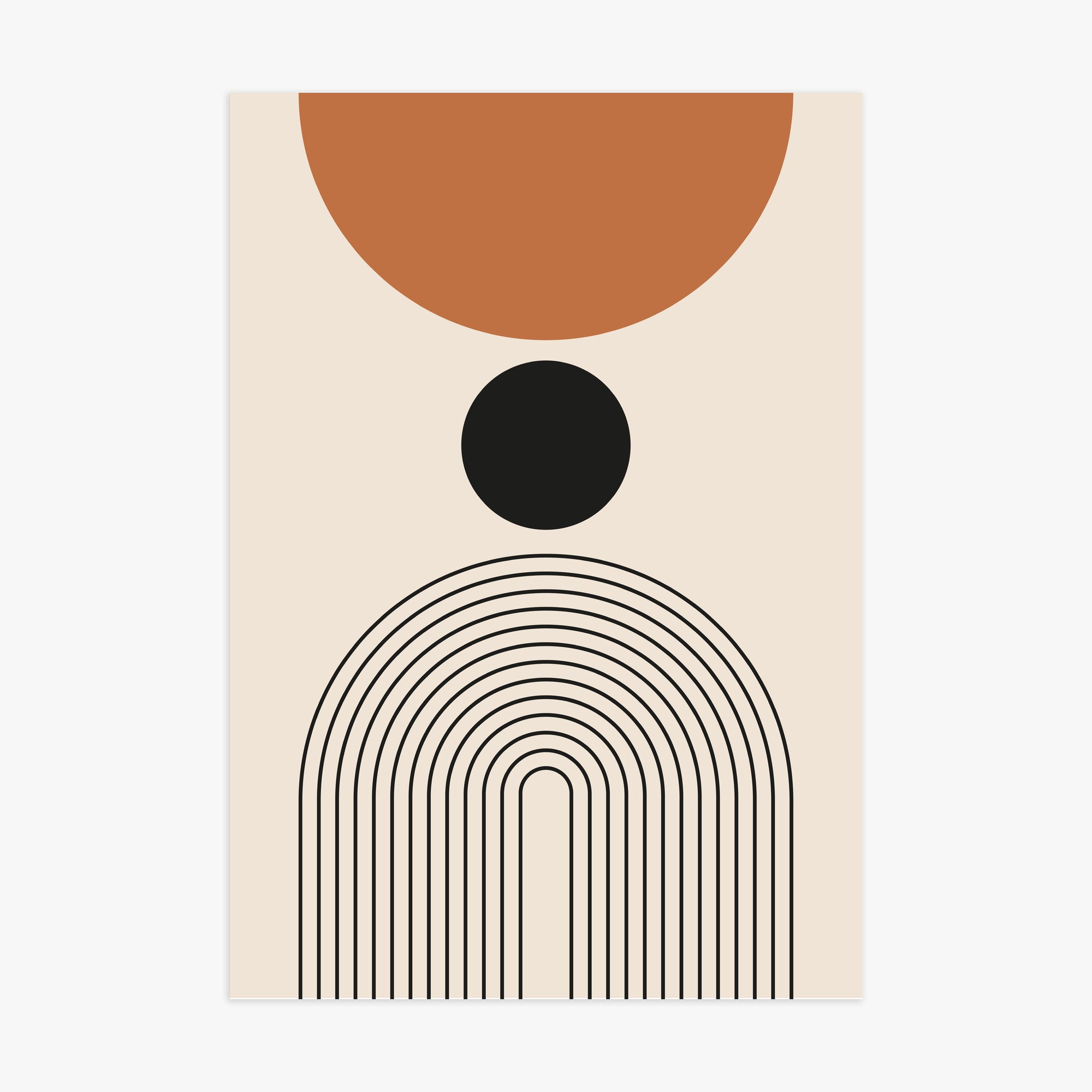 Descending Eclipse, 70x100cm Poster Unframed