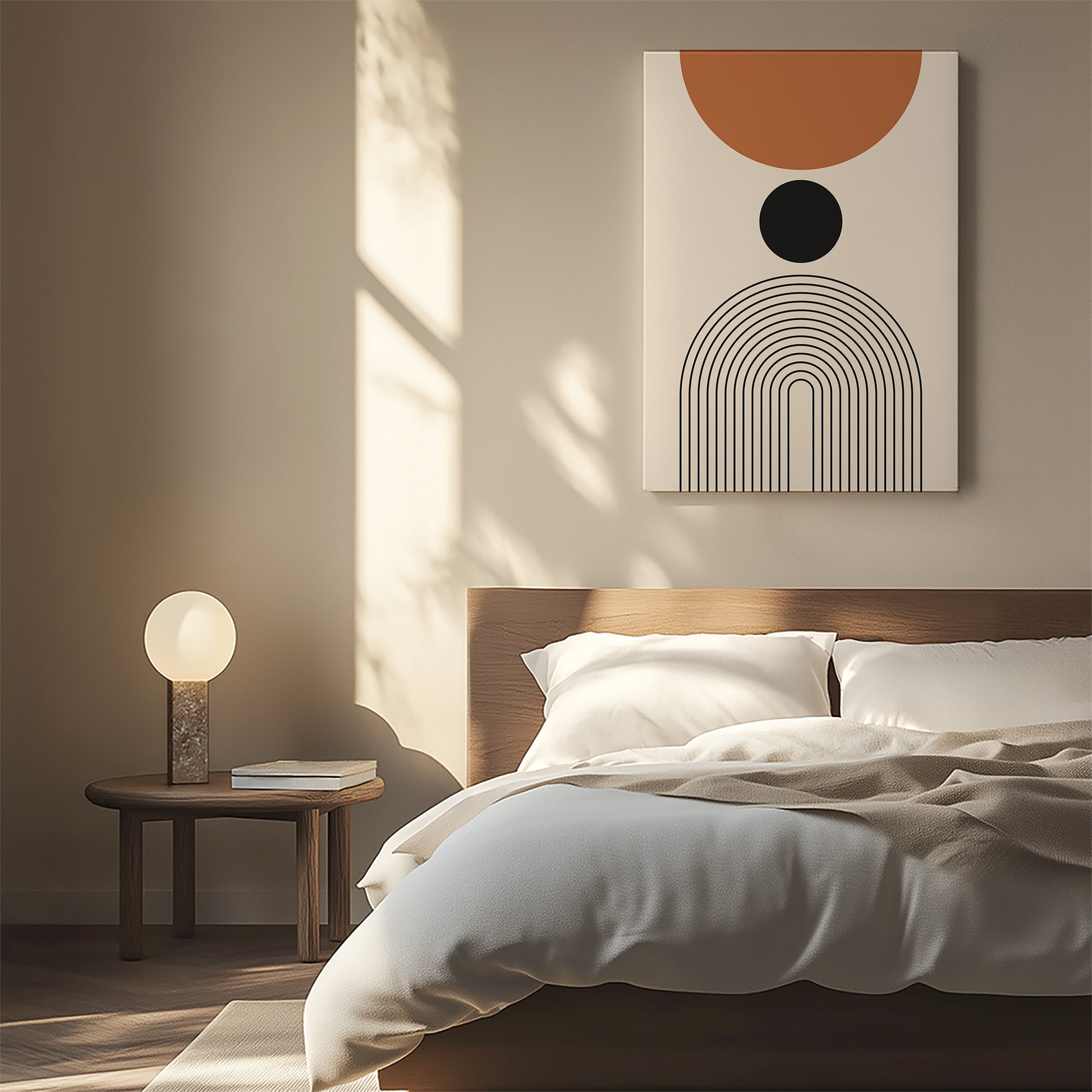 Design Concept No. 55 for Descending Eclipse Japanese Satin Canvas Wall Art