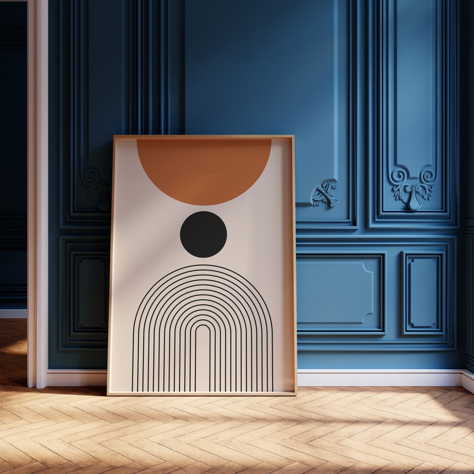Design Concept No. 12 for Descending Eclipse Modern Poster Art