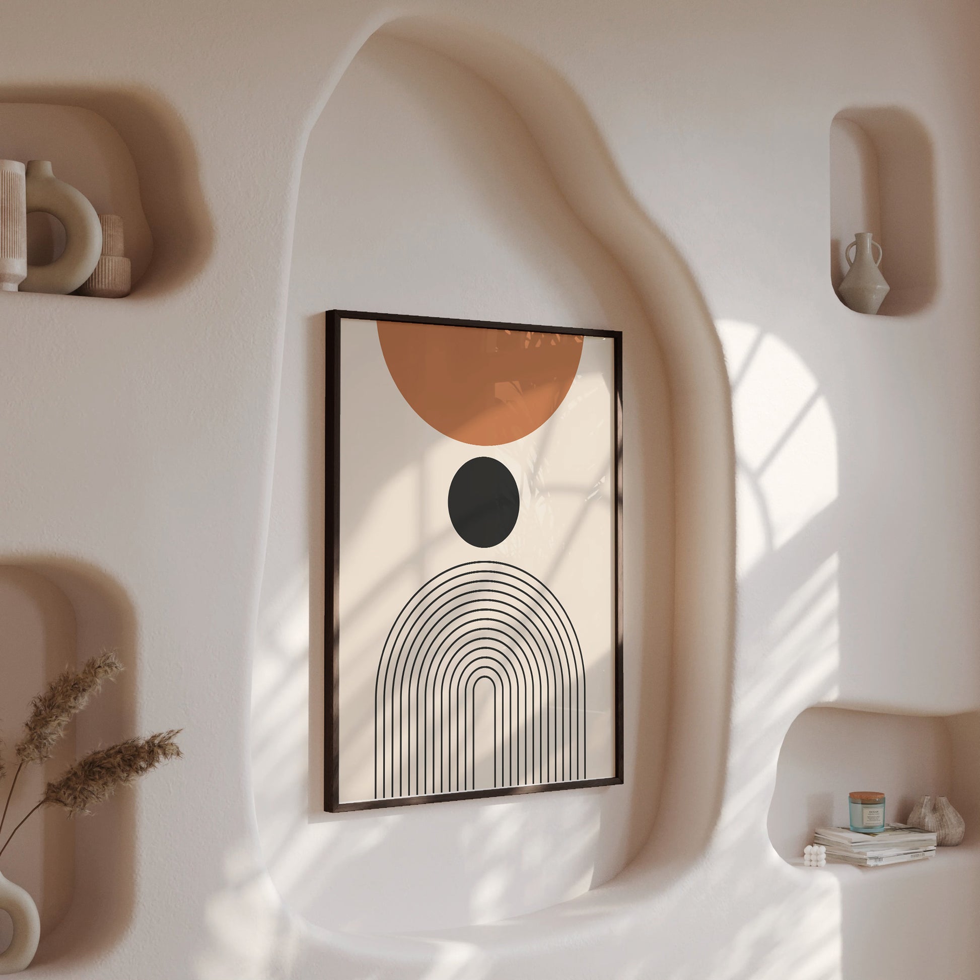 Design Concept No. 13 for Descending Eclipse Modern Poster Art