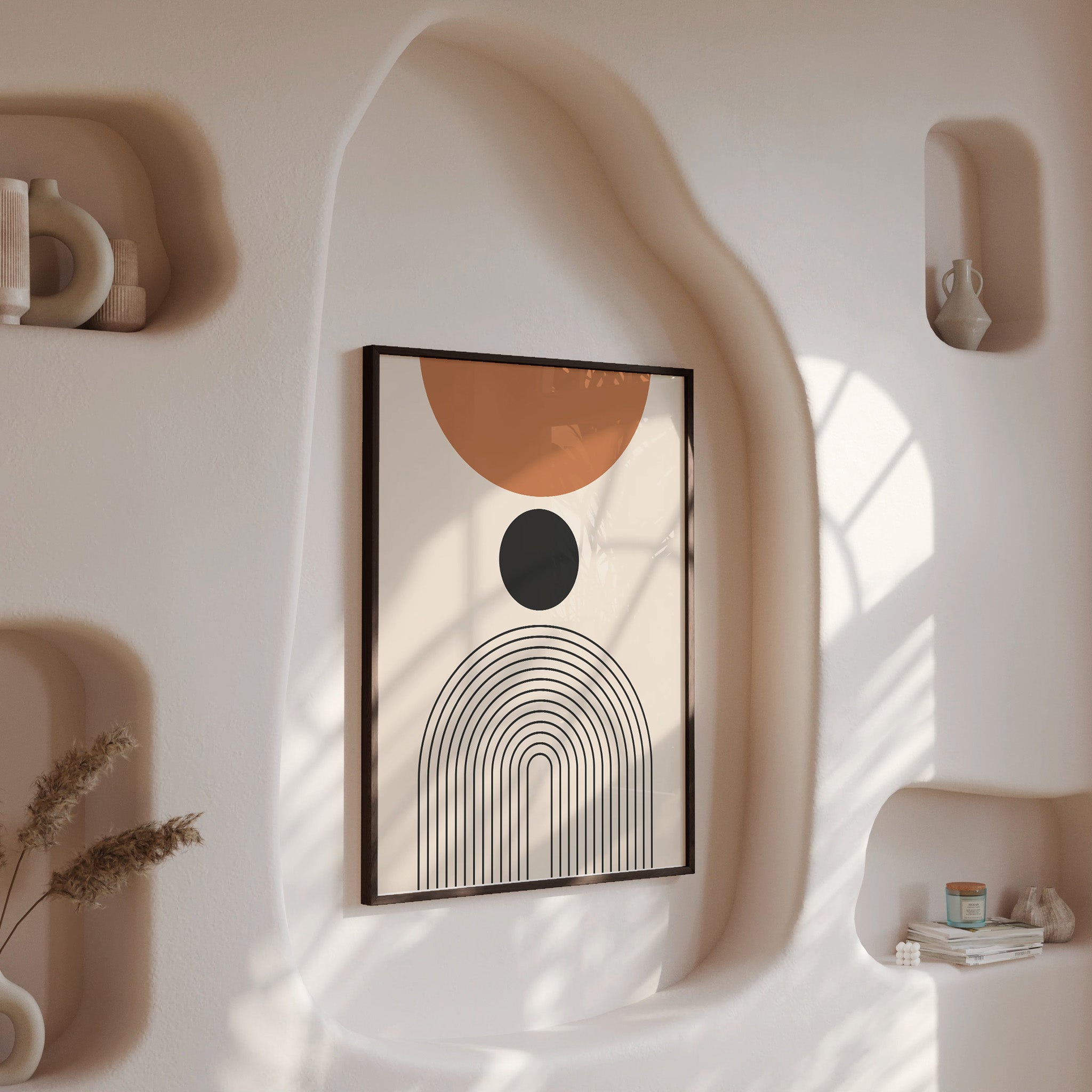 Design Concept No. 13 for Descending Eclipse Modern Poster Art