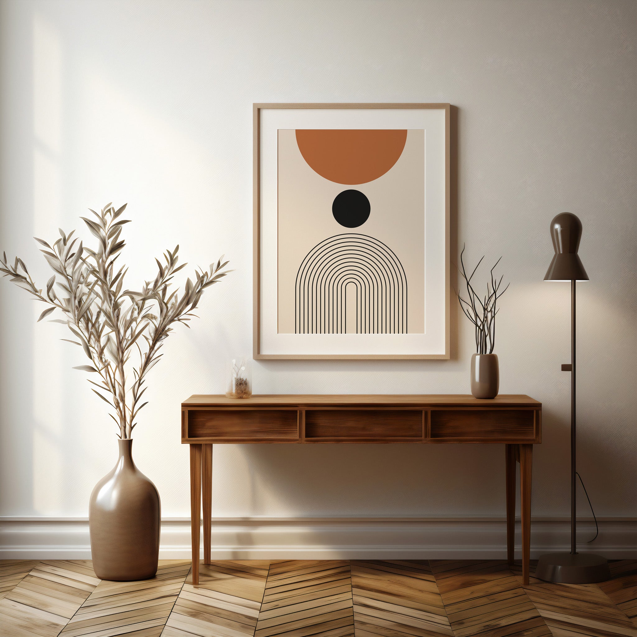Design Concept No. 37 for Descending Eclipse Modern Poster Art