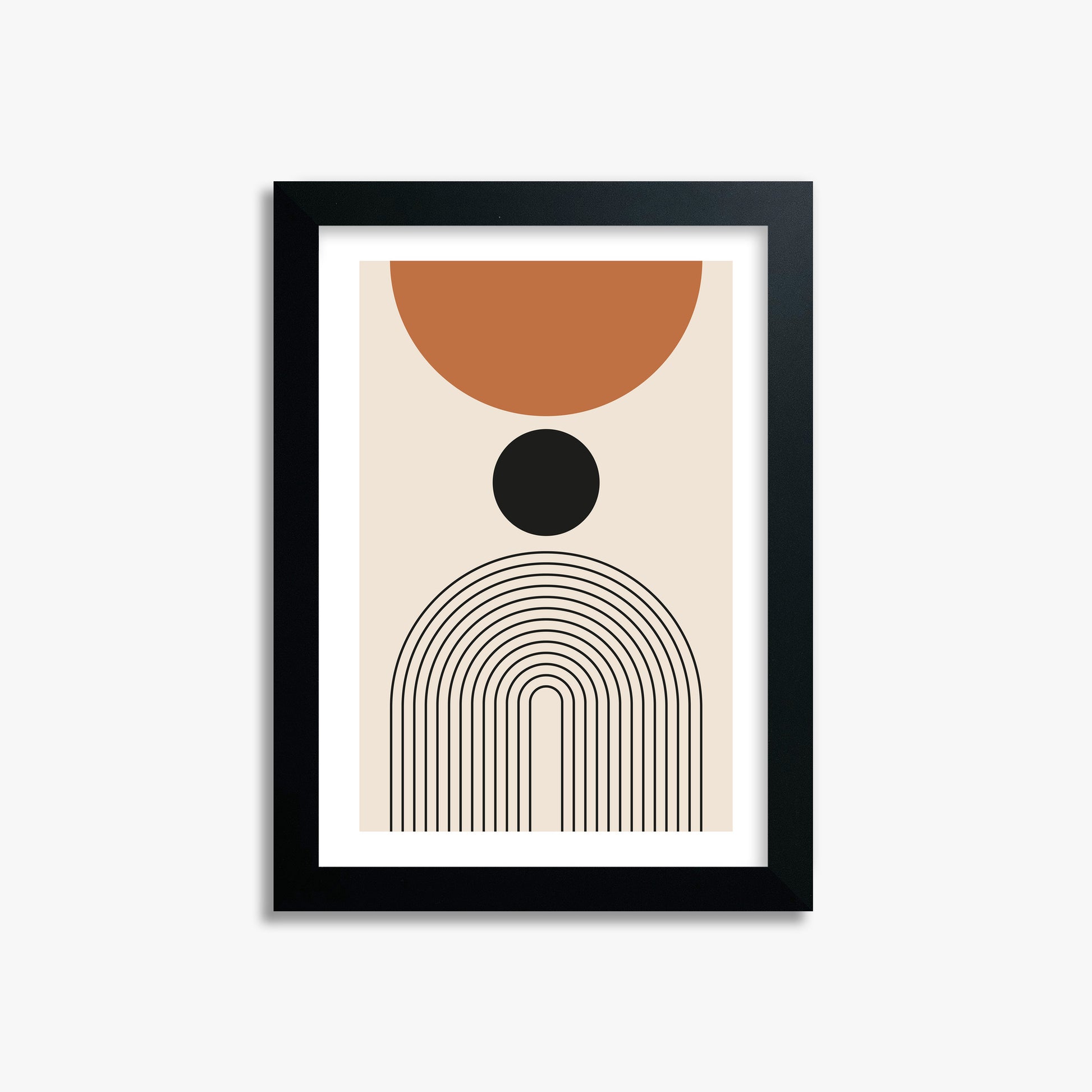 Descending Eclipse, 21x30cm Black Framed Art Reproduction