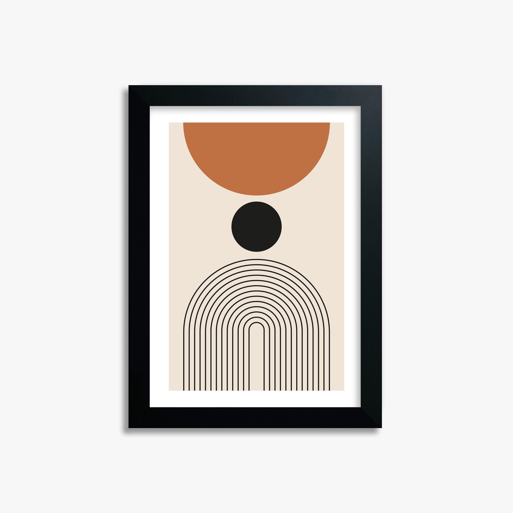 Descending Eclipse, 21x30cm Black Framed Art Reproduction