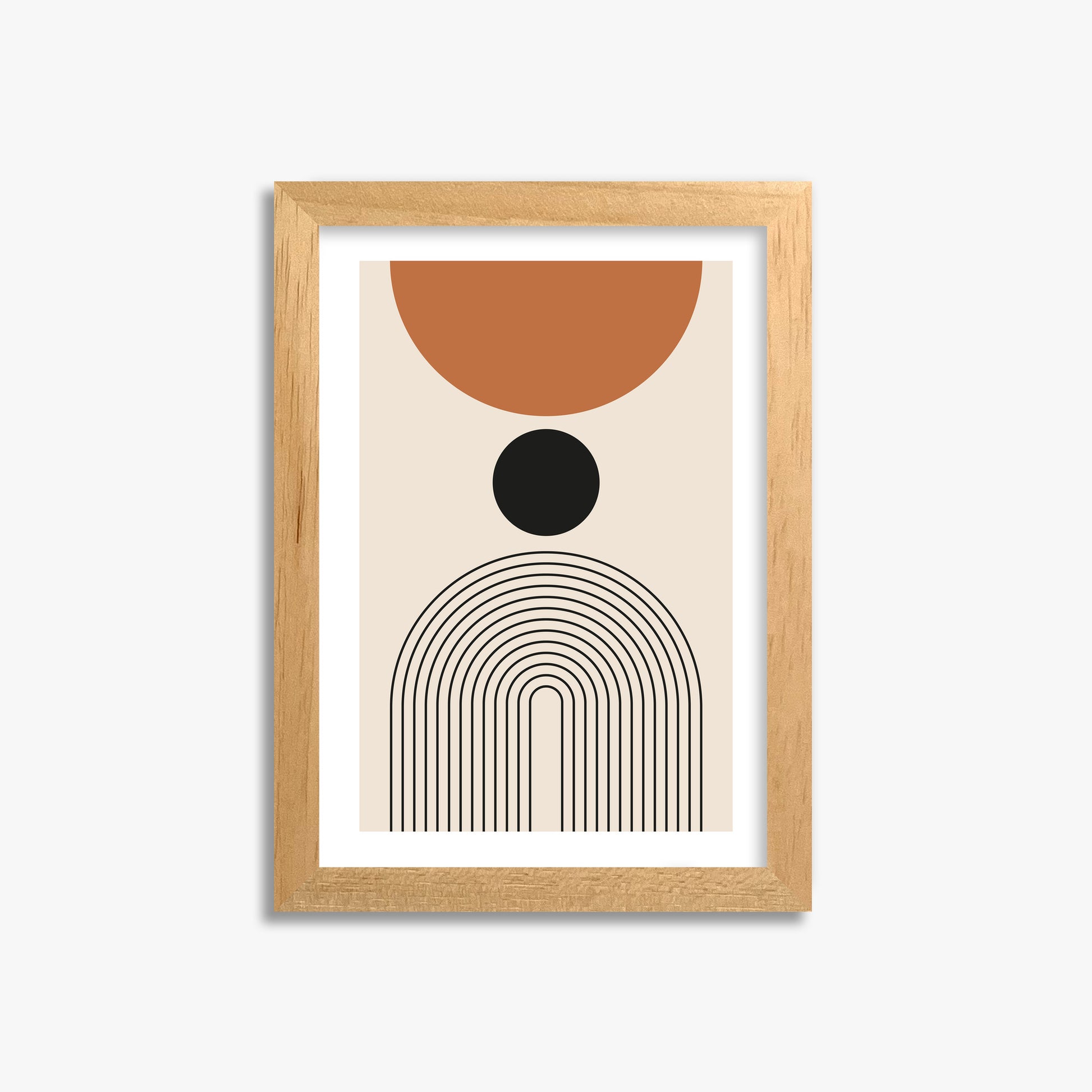 Descending Eclipse, 21x30cm Oak Framed Art Reproduction