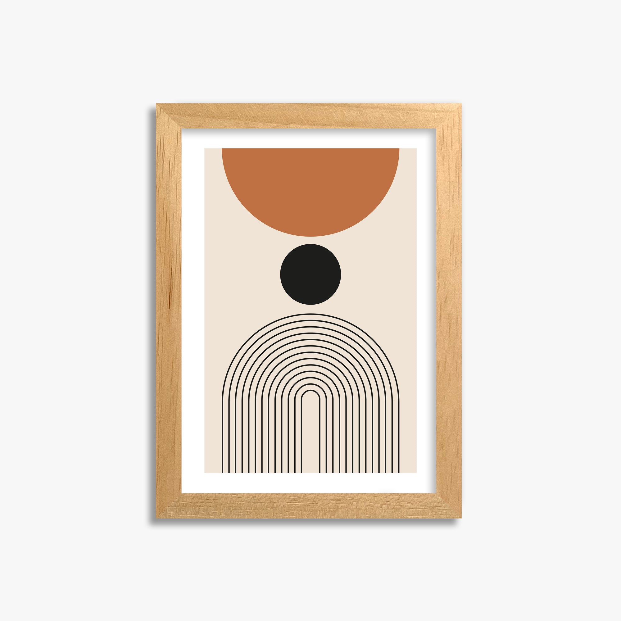 Descending Eclipse, 21x30cm Oak Framed Art Reproduction