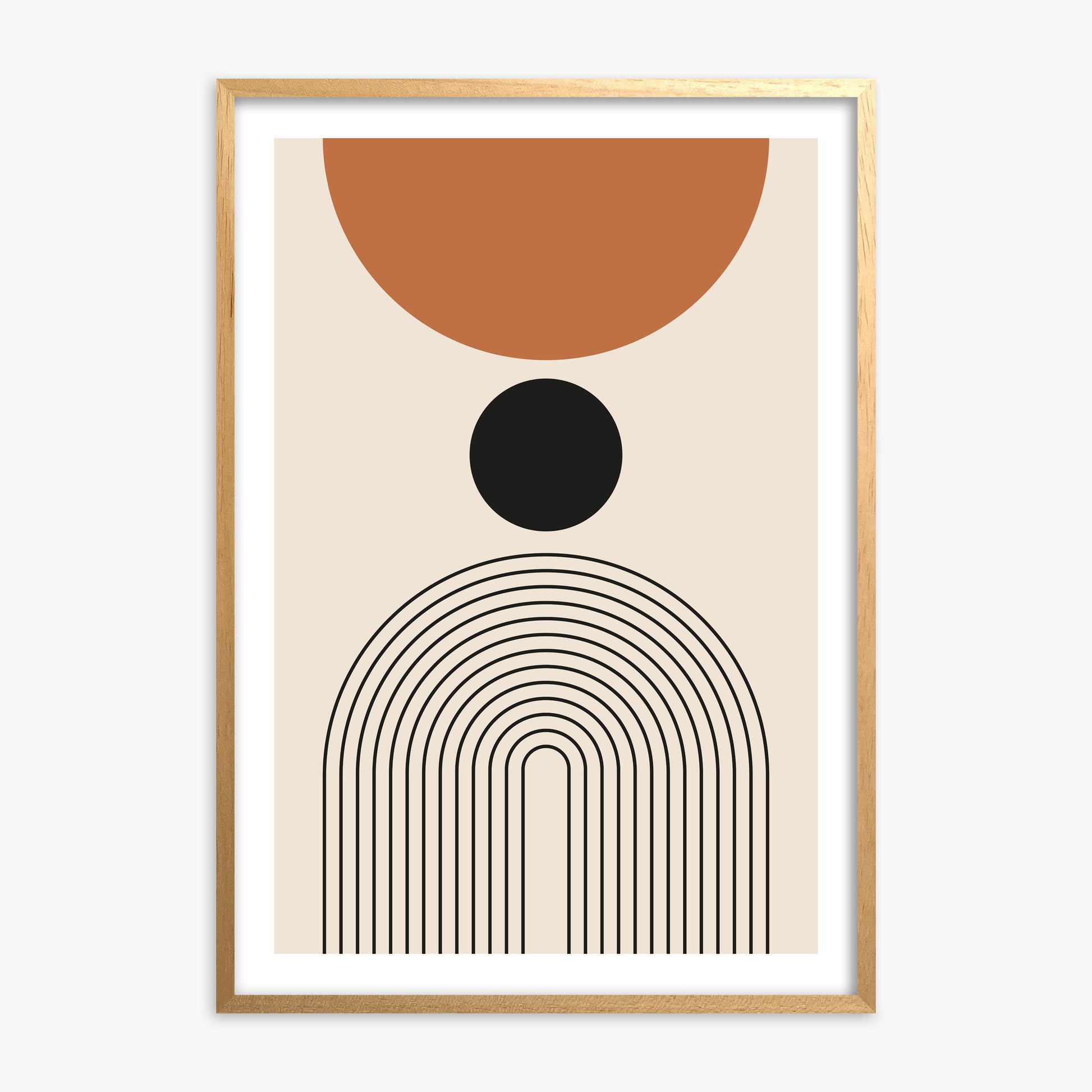 Descending Eclipse, 70x100cm Oak Framed Art Reproduction