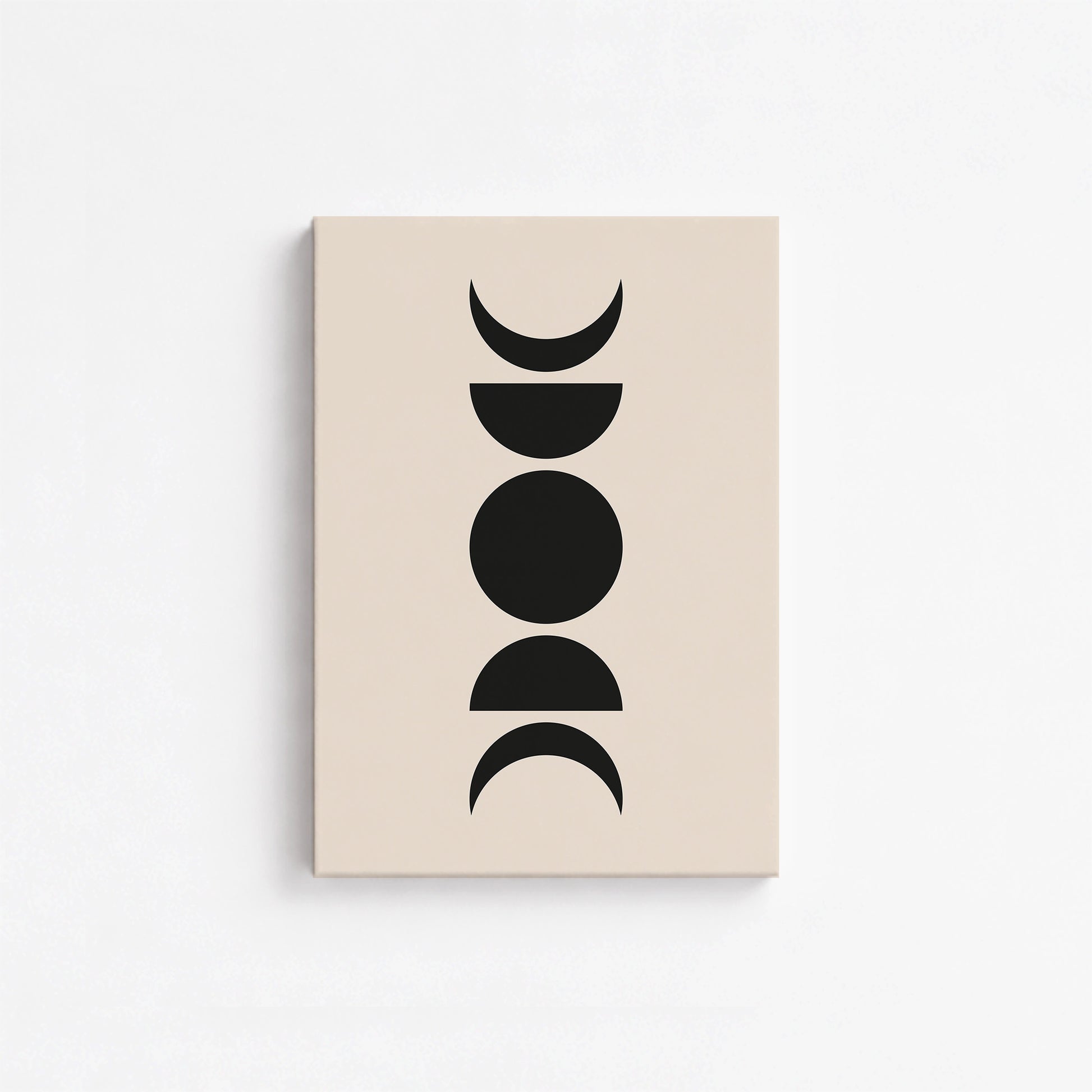 Lunar Phases, 21x30cm Satin Canvas Art Reproduction