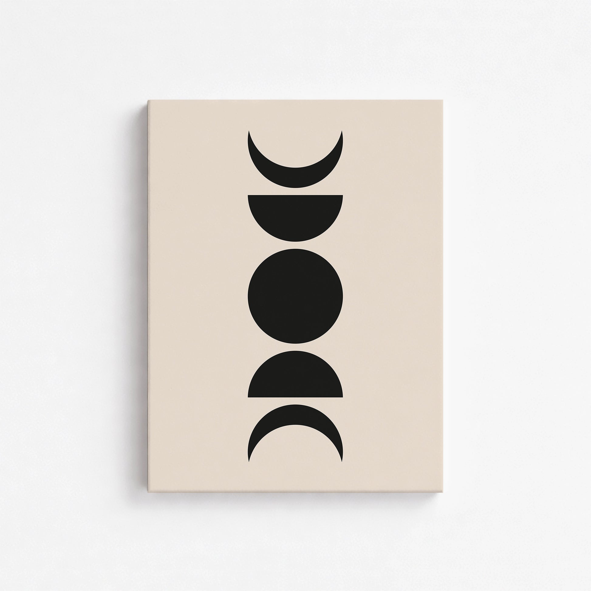 Lunar Phases, 30x40cm Satin Canvas Art Reproduction