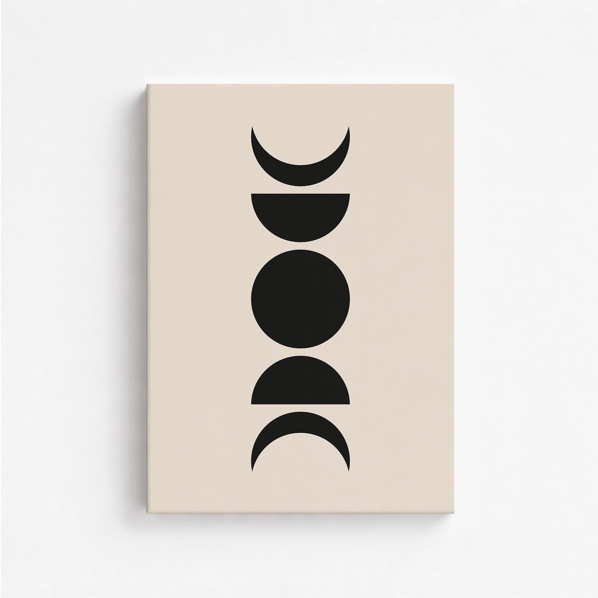 Lunar Phases, 50x70cm Satin Canvas Art Reproduction