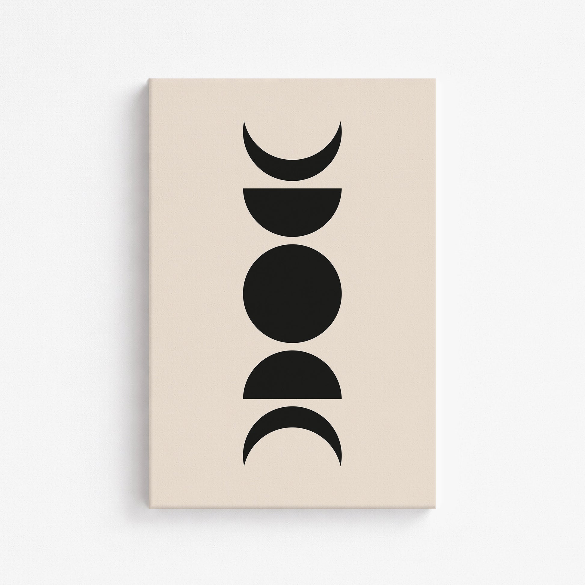 Lunar Phases, 61x91cm Satin Canvas Art Reproduction