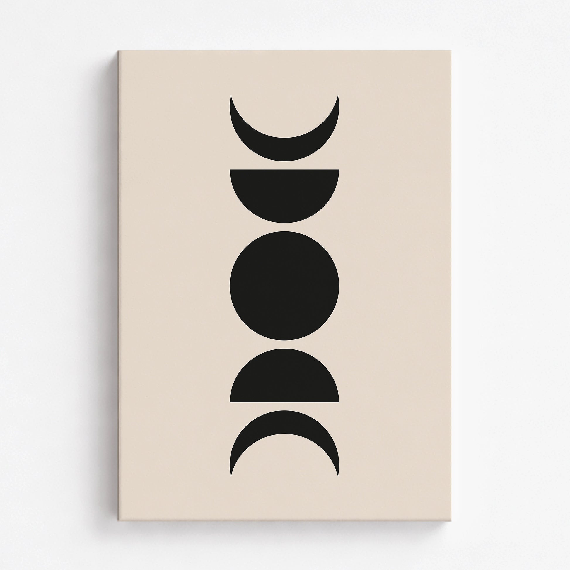 Lunar Phases, 70x100cm Satin Canvas Art Reproduction