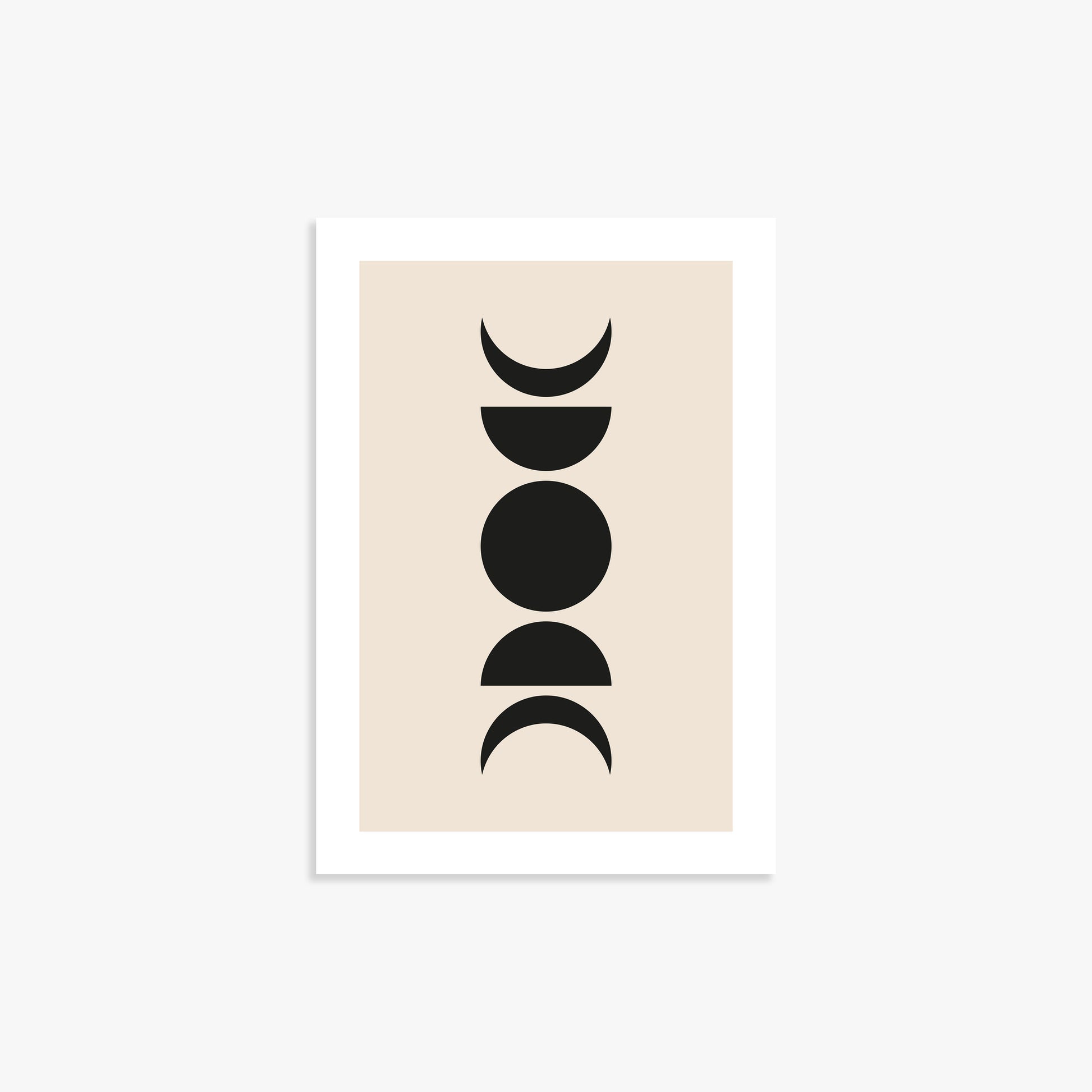 Lunar Phases, 21x30cm Printed Poster