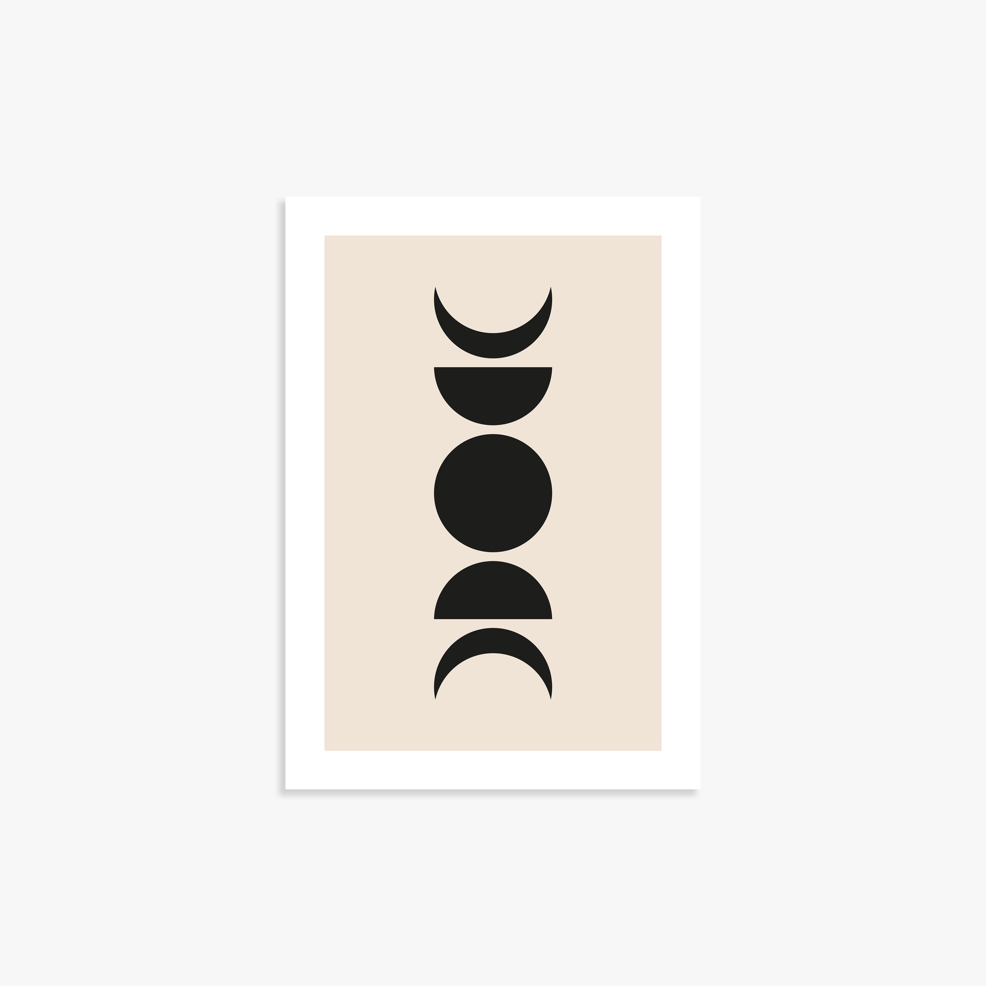 Lunar Phases, 21x30cm Printed Poster