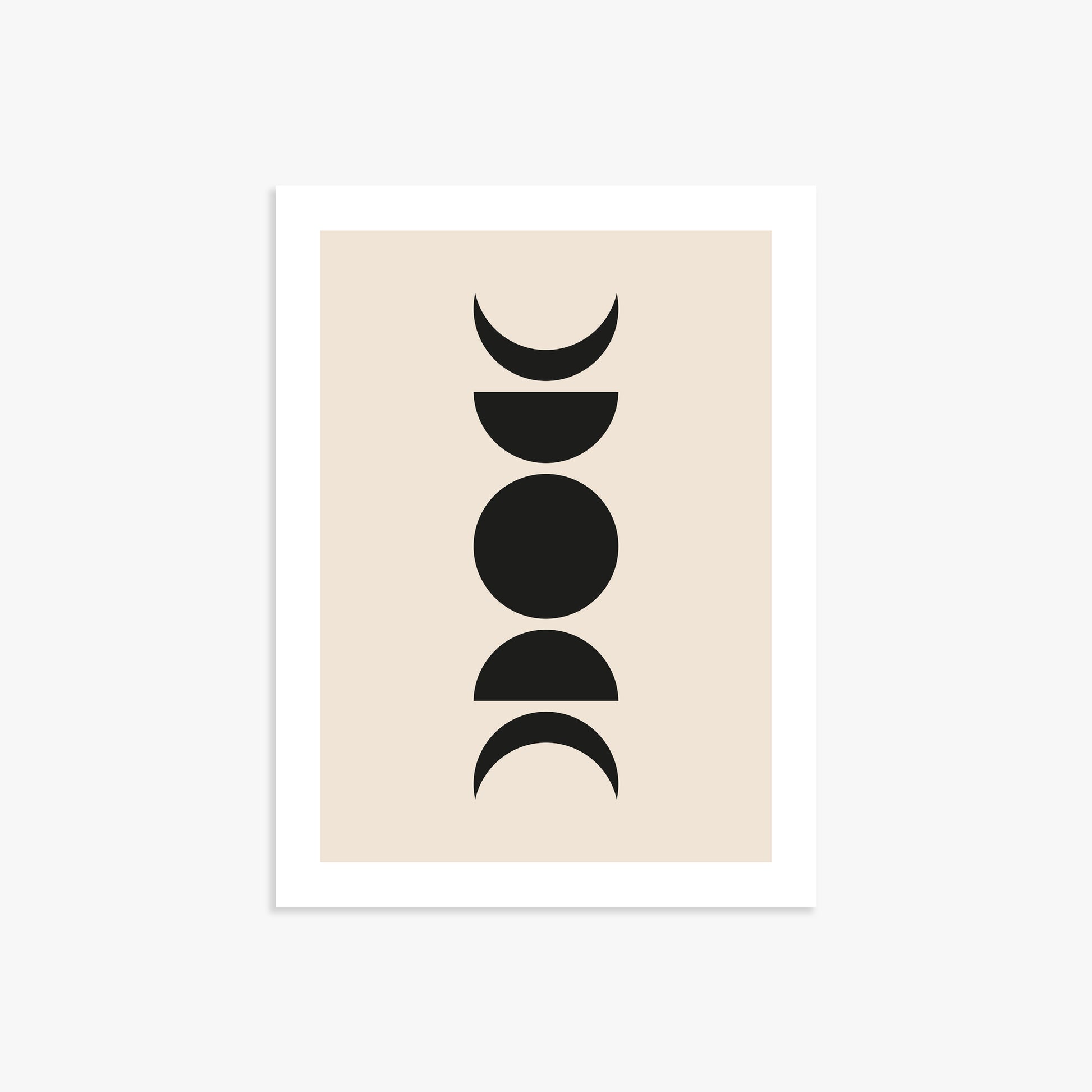 Lunar Phases, 30x40cm Printed Poster